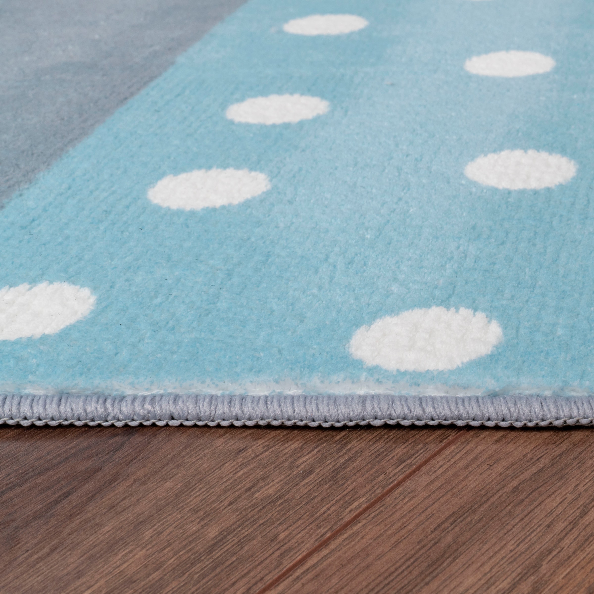 Paco Home Kinderteppich »Eliz 391«, rechteckig, 12 mm Höhe, Kurzflor, Spielteppich, Patchwork-Muster, Motiv Krone, Herz & Punkte
