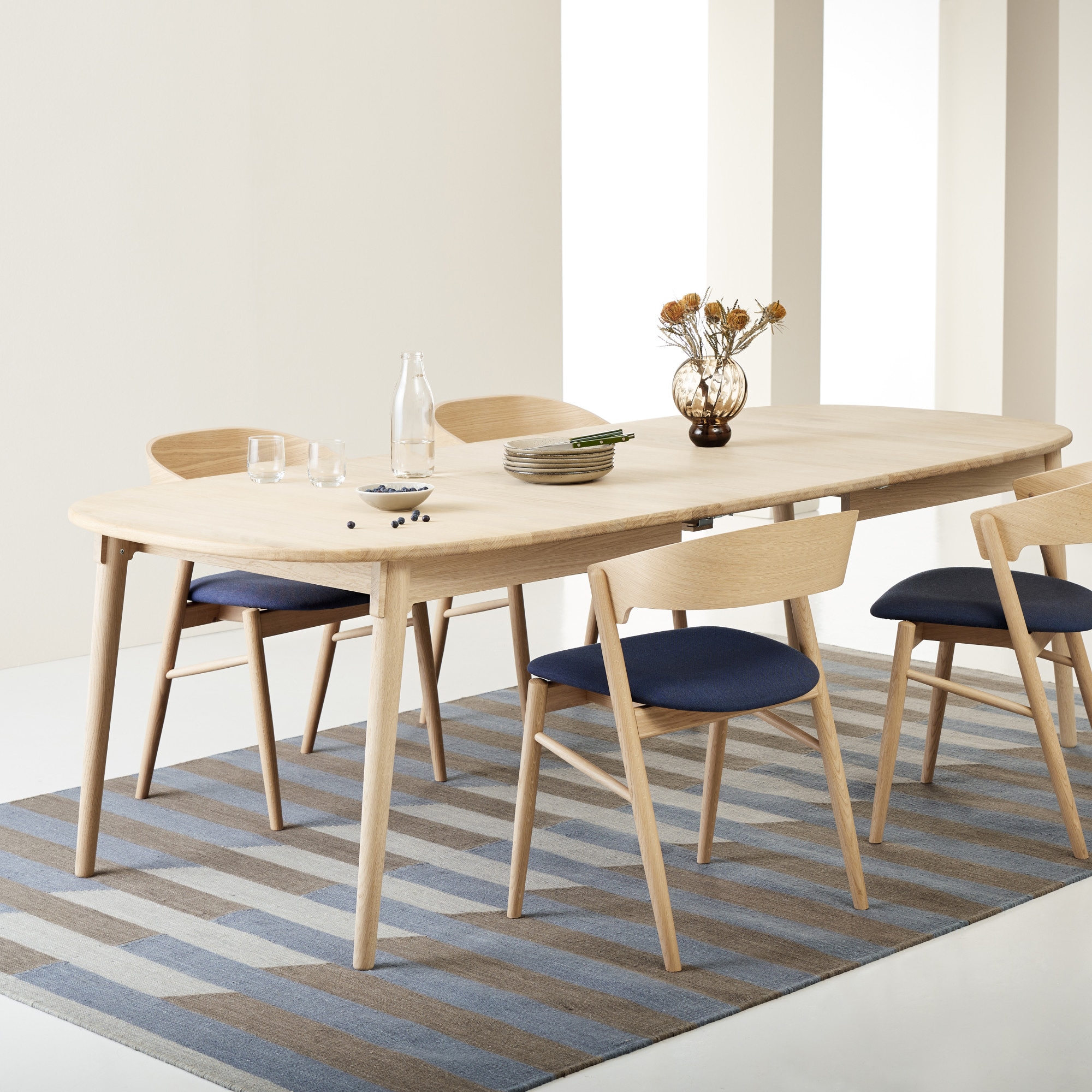 Hammel Furniture Esstisch »Findahl by Hammel Miro Designtisch« 184x106 cm, aus massivem Eichenholz, mit Verlängerungsfunktion