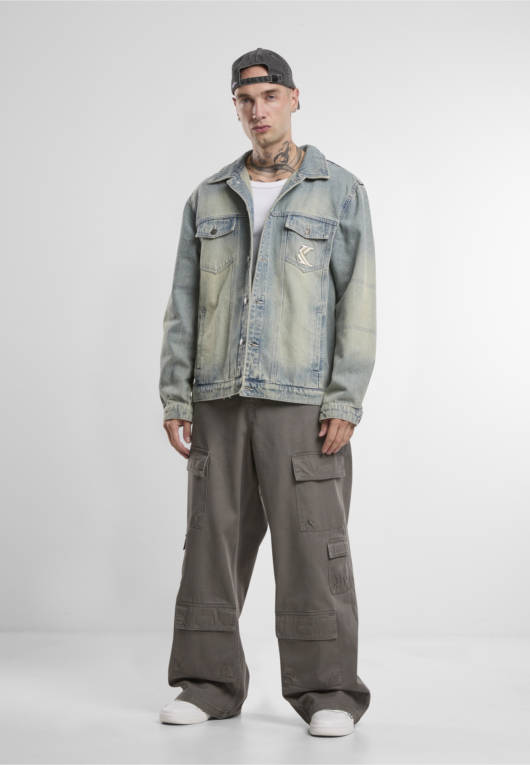 Karl Kani Jeansjacke »Karl Kani Karl Kani OG OS Denim Jacket« 1 Stk. tlg. ohne Kapuze