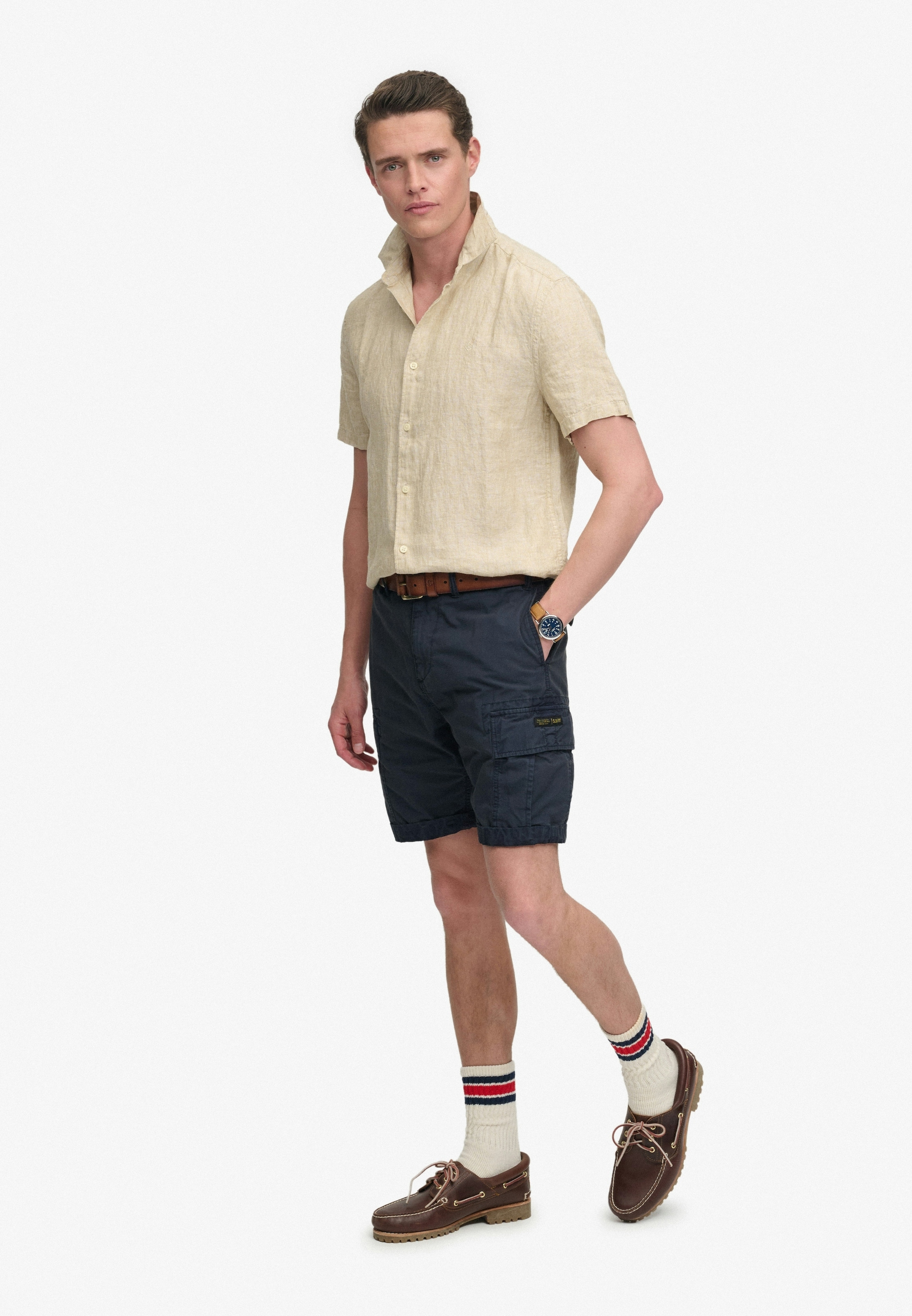 Superdry Cargoshorts »RIPSTOP LIGHT CARGO SHORT«  Relaxed Fit, knielange Schnittform, mit Reißverschluss