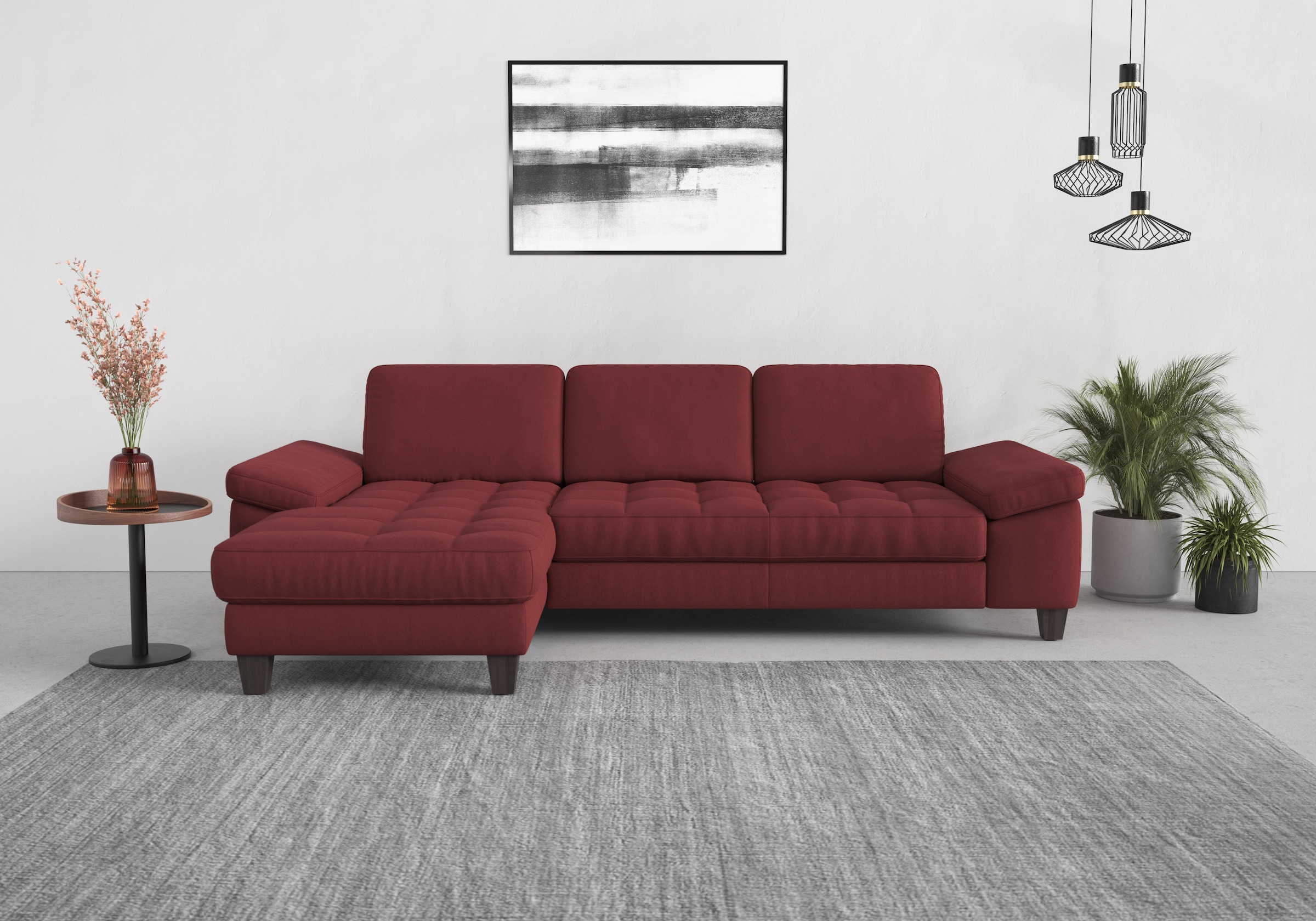 sit&more Ecksofa »Westham L-Form« Recamiere, mit oder ohne Bettfunktion, Be günstig online kaufen