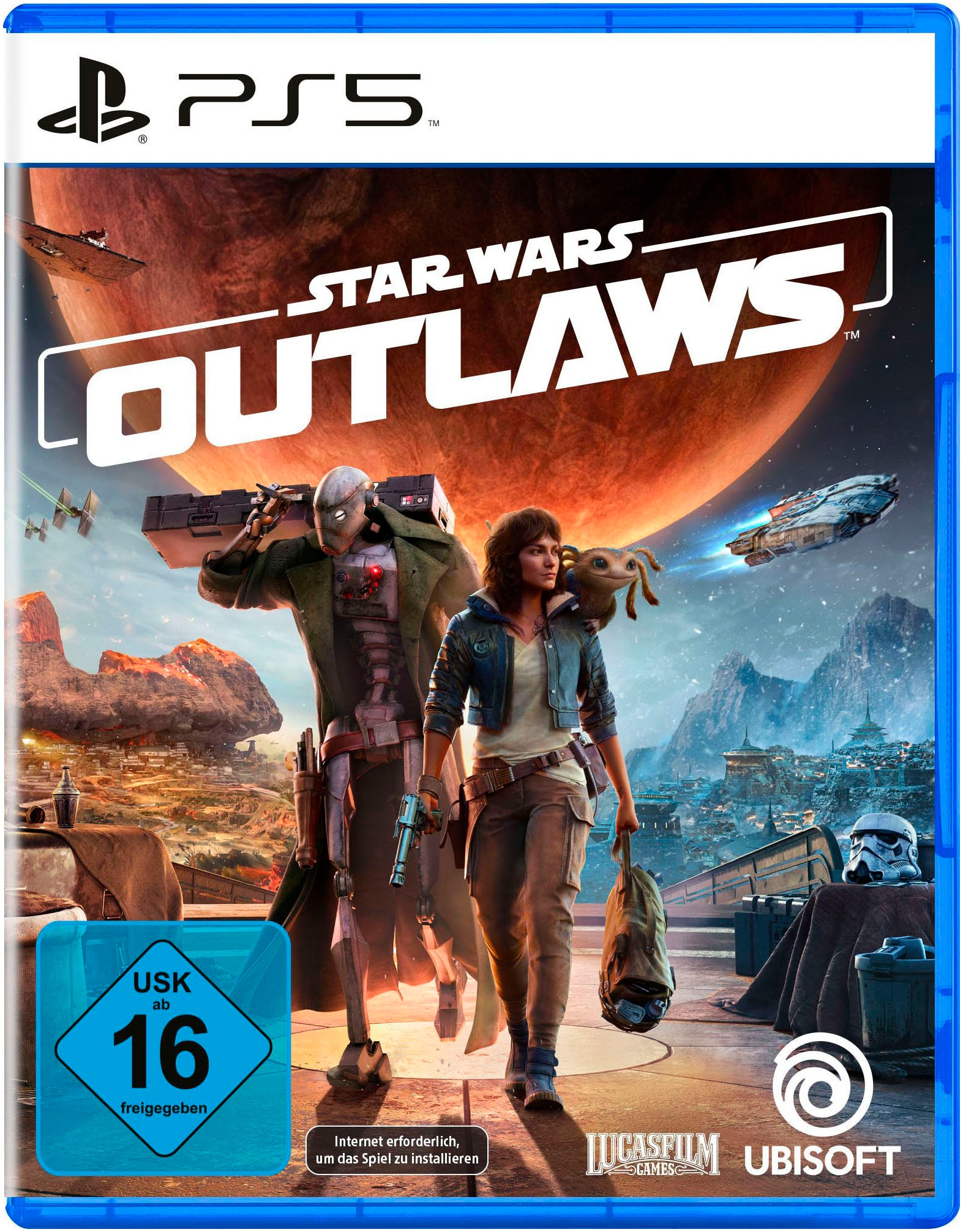 PlayStation 5 Konsolen-Set »PS5 Disk Edition (Slim) + Star Wars Outlaws« 1.000 GB 1 TB