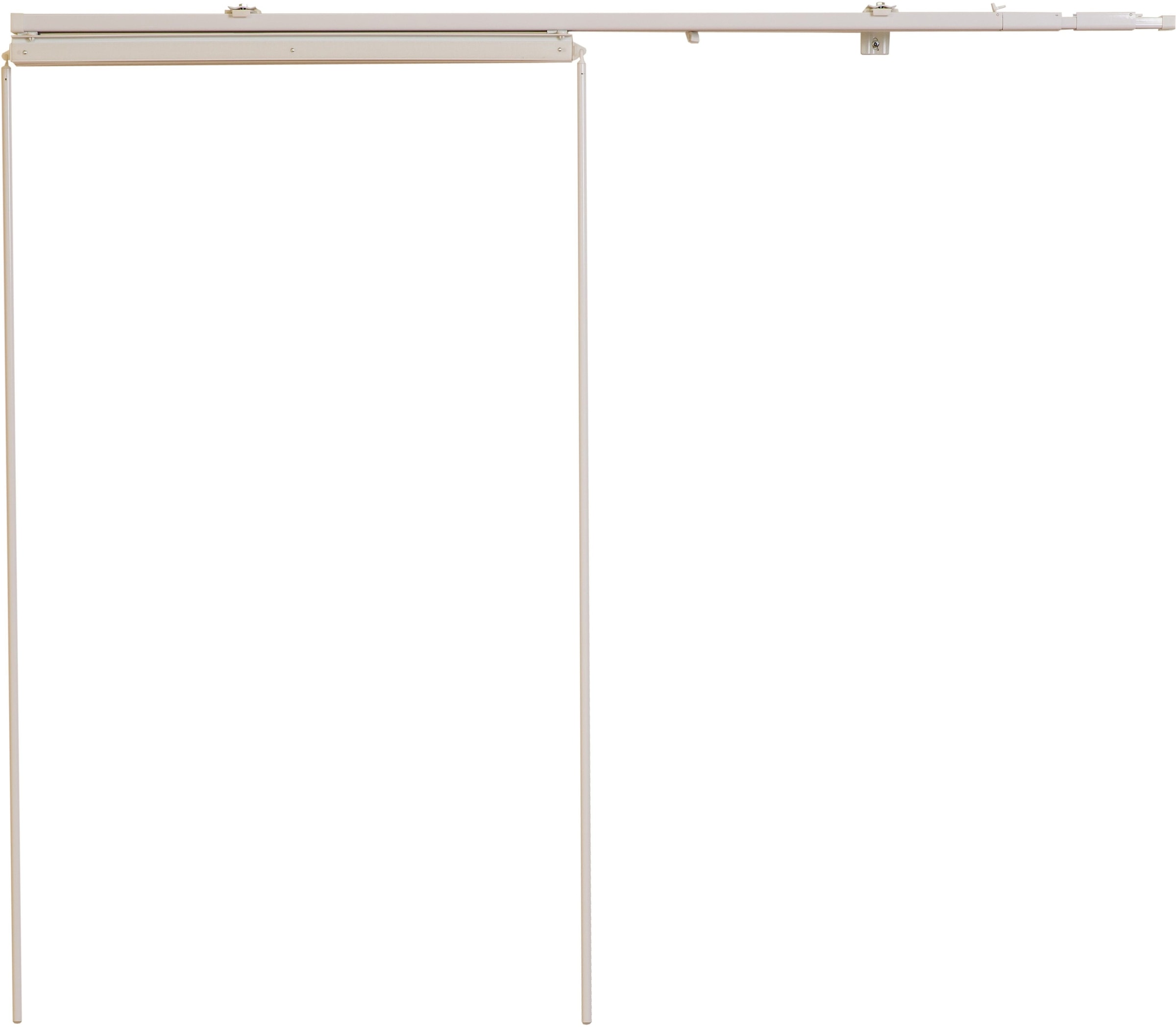 sunlines Schienensystem, 2 läufig-läufig, ausziehbar, Komplett-Set