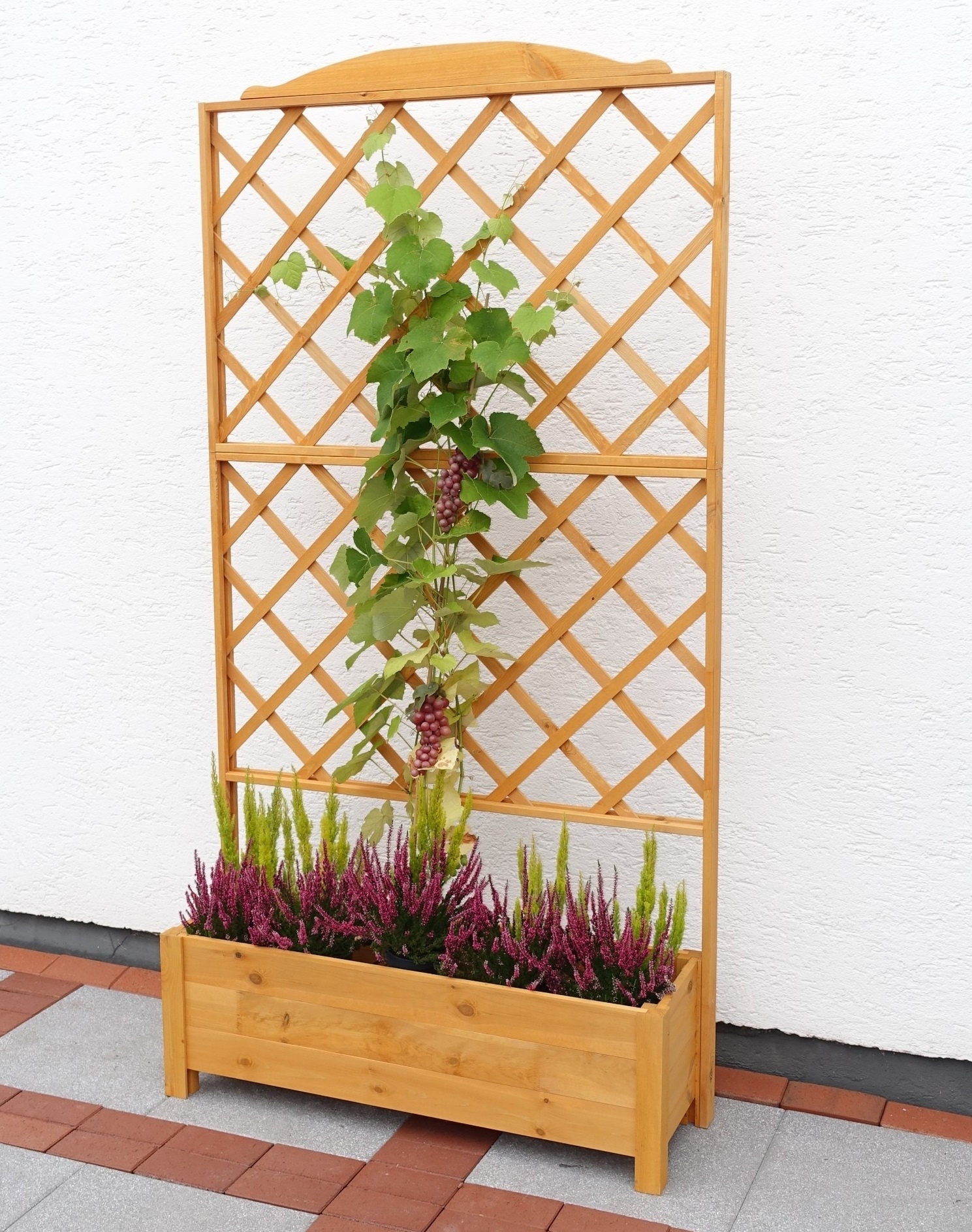 promadino Spalier, mit Pflanzkasten, BxTxH: 110x32x210 cm