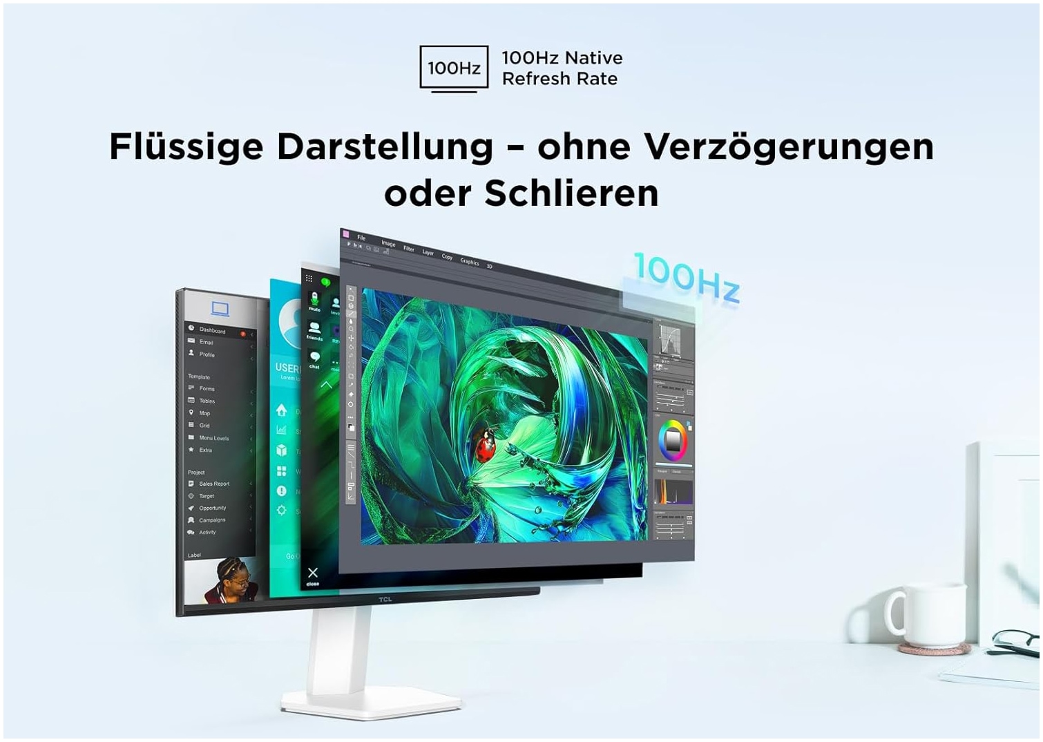 TCL LED-Monitor »24G54XD« 61 cm/24 ″  1920 x 1080 px Full HD 5 Reaktionszeit 100 Hz
