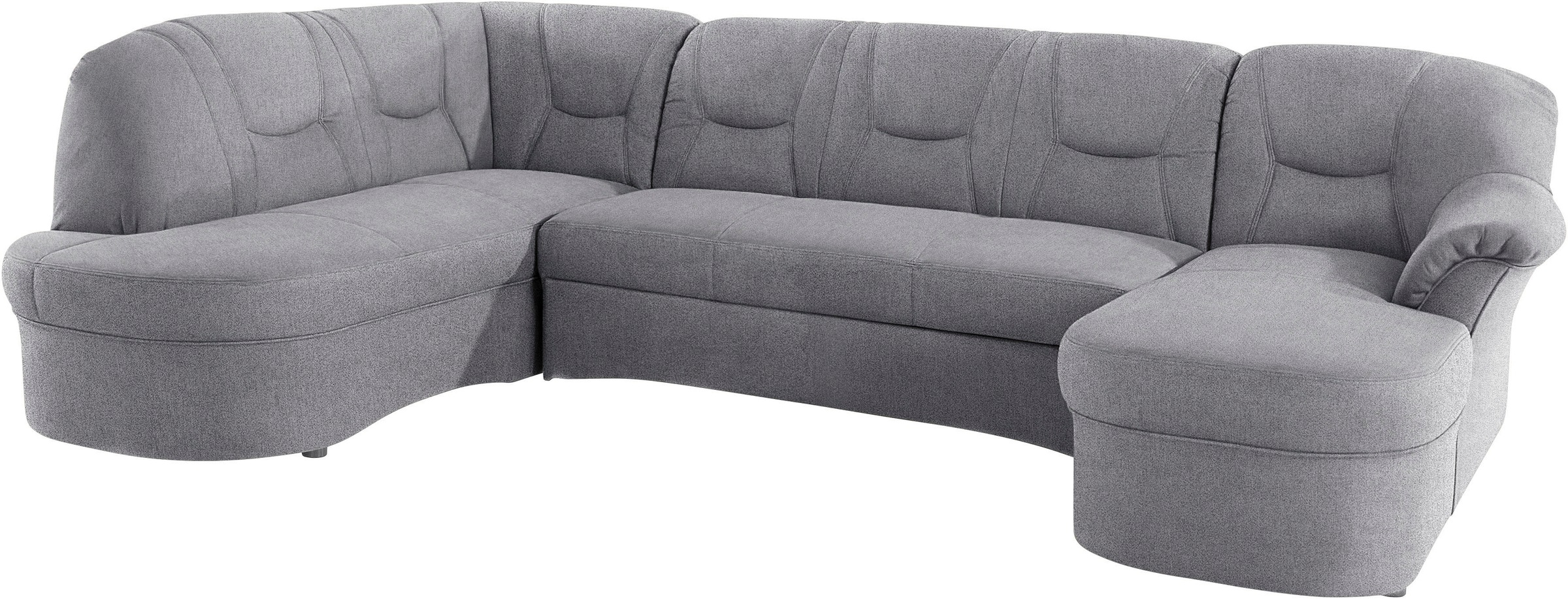 DOMO collection Wohnlandschaft »Sarafina, zeitlos und komfortabel, optional mit Federkern, U-Form«, wahlweise mit Bettfunktion