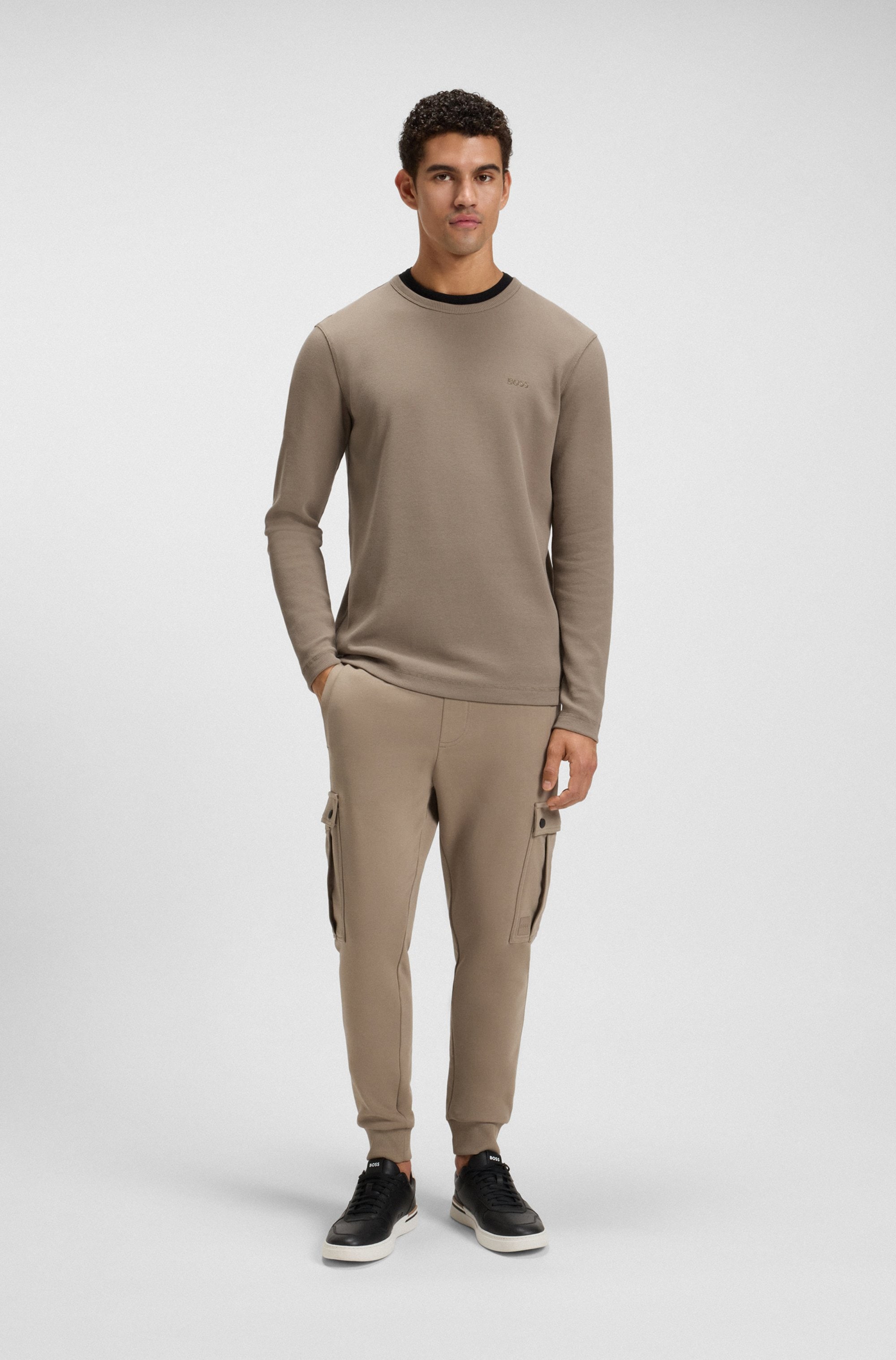 BOSS ORANGE Langarmshirt »Tempesto«, mit BOSS-Stickerei