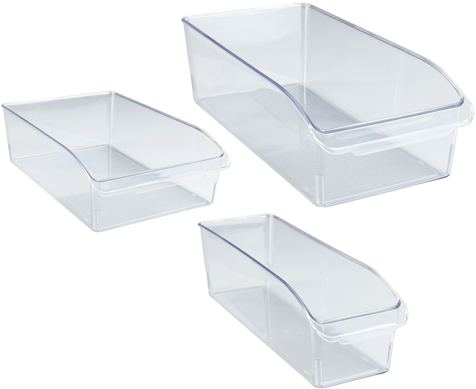 Aufbewahrungssystem »Schrank-Organizer«, (Set, 3 tlg.), Kühlschrank-Organizer in 3 Größen