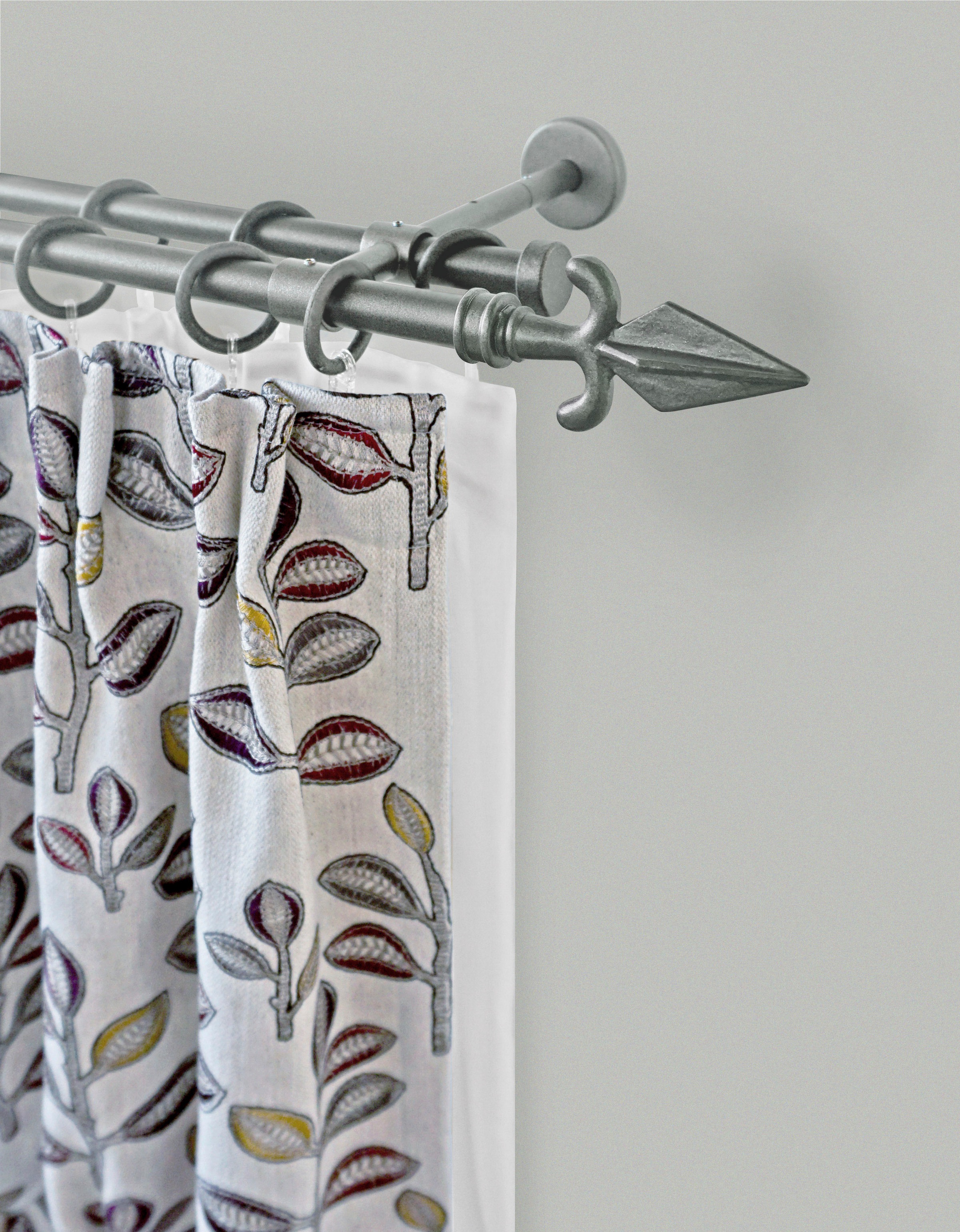 GARESA Gardinenstange »RUSTIKA« Ø 16 mm 2 läufig-läufig Wunschmaßlänge;Träg günstig online kaufen