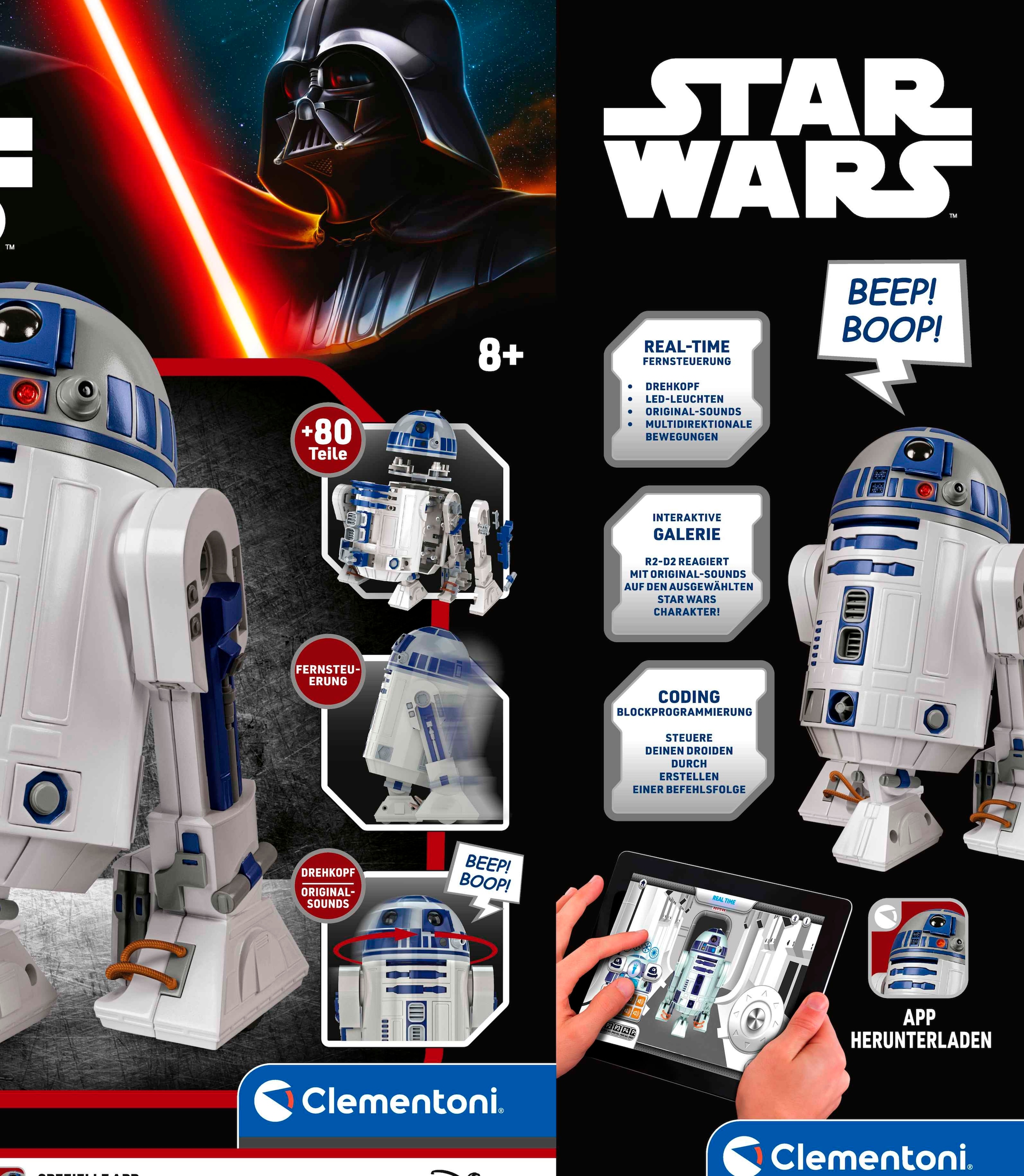 Clementoni® Roboter »Star Wars - R2-D2« mit Licht und Soundeffekt