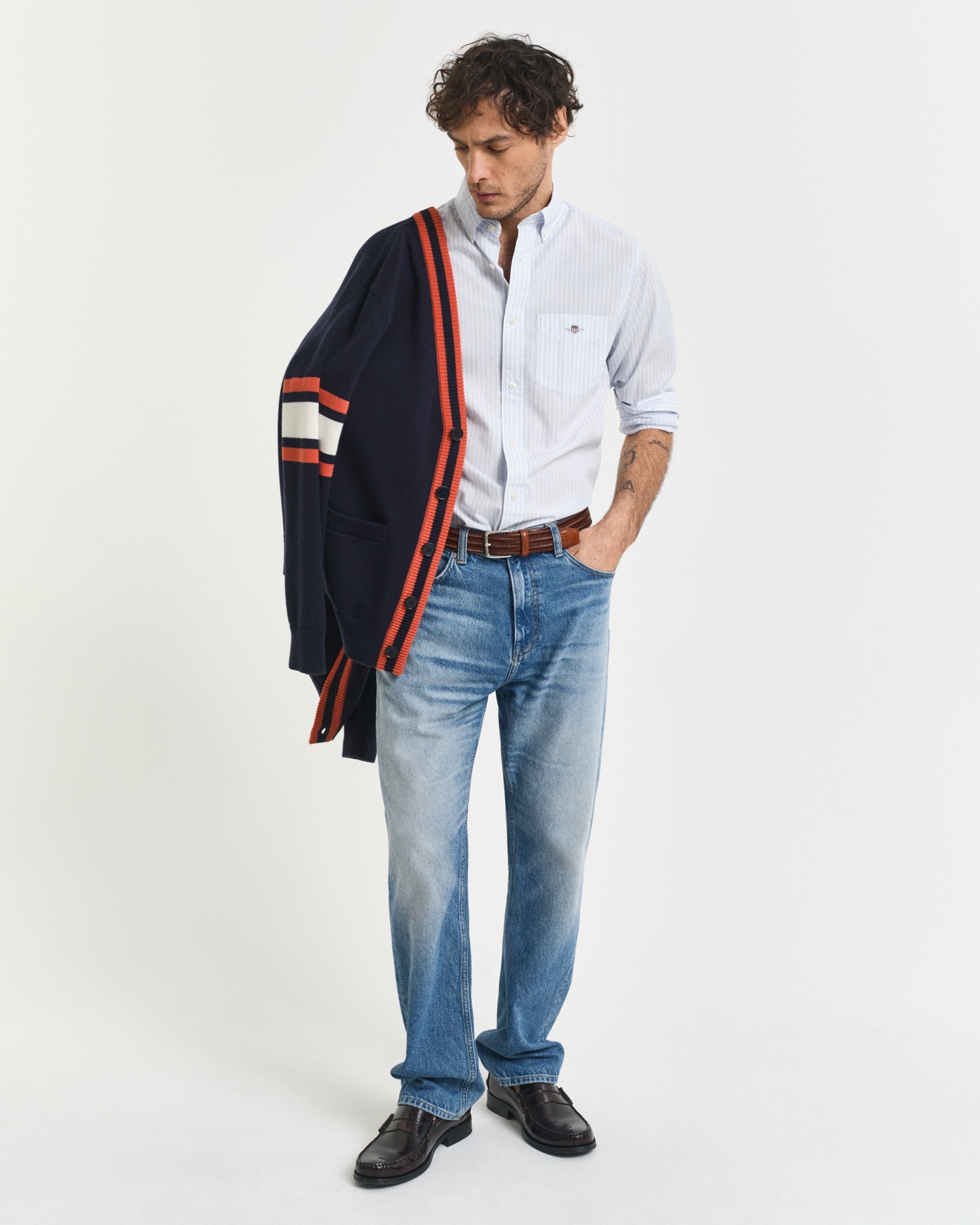 Gant Langarmhemd »REG POPLIN STRIPE SHIRT«