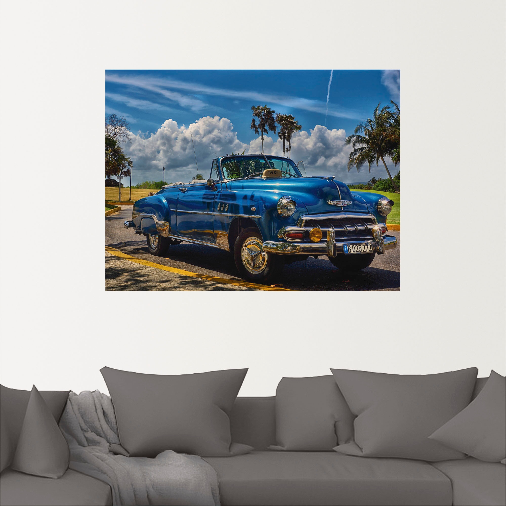 Artland Wandbild »Havanna Flair«, Auto, (1 St.), als Alubild, Outdoorbild, Leinwandbild, Poster, Wandaufkleber