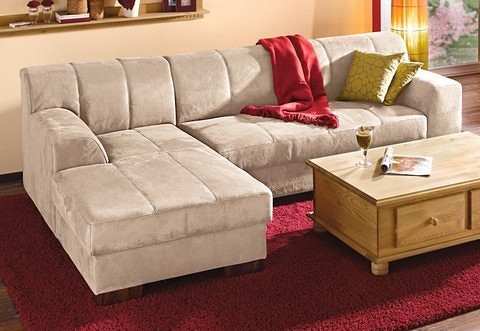 Home affaire Ecksofa »Falk klare Linien, elegant und zeitlos, L-Form«, mit günstig online kaufen