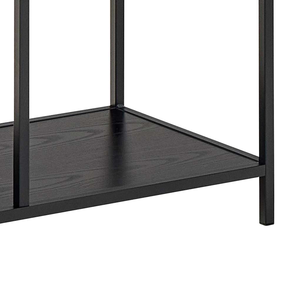 ACTONA GROUP Bücherregal »Seaford, Standregal, Regal, Raumteiler« 77x35x185 cm,  schwarzer Stahlrahmen, 5 Regale, Wendemodul, Breite 77 cm