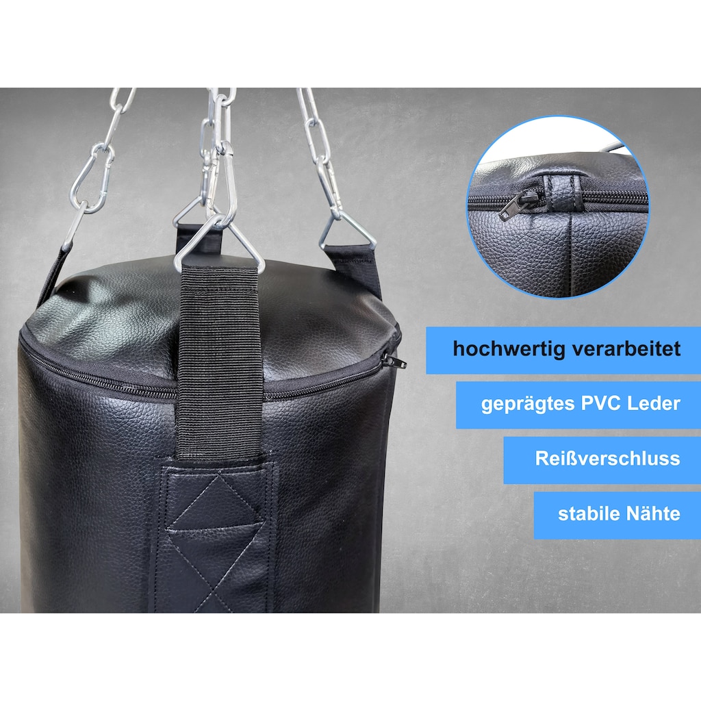 body coach Boxsack, (Set, 9 tlg., mit Haken)