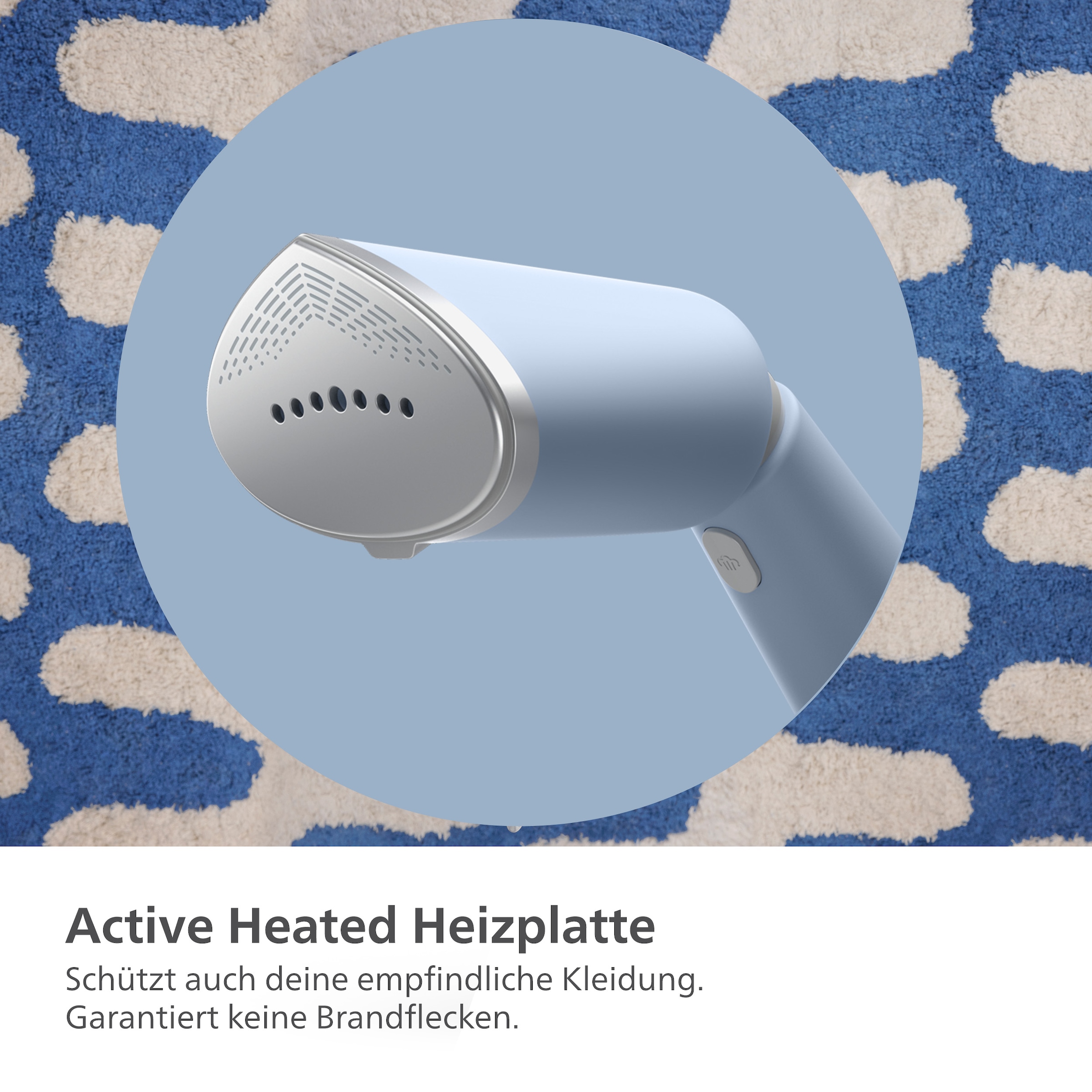 Philips Dampfbürste »STH5020 "Styler", 120 ml abnehmbarer Wassertank, Metallplatte«, 1400 W, Steamer im schlanken Design, 2-in-1 Handschuh und Tasche inkl.