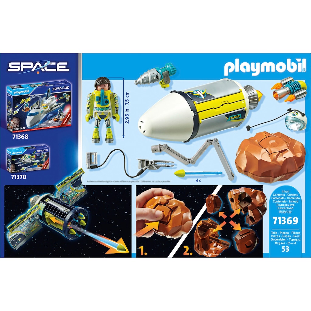 Playmobil® Konstruktions-Spielset »Meteoroiden-Zerstörer (71369), Space«, (53 St.)