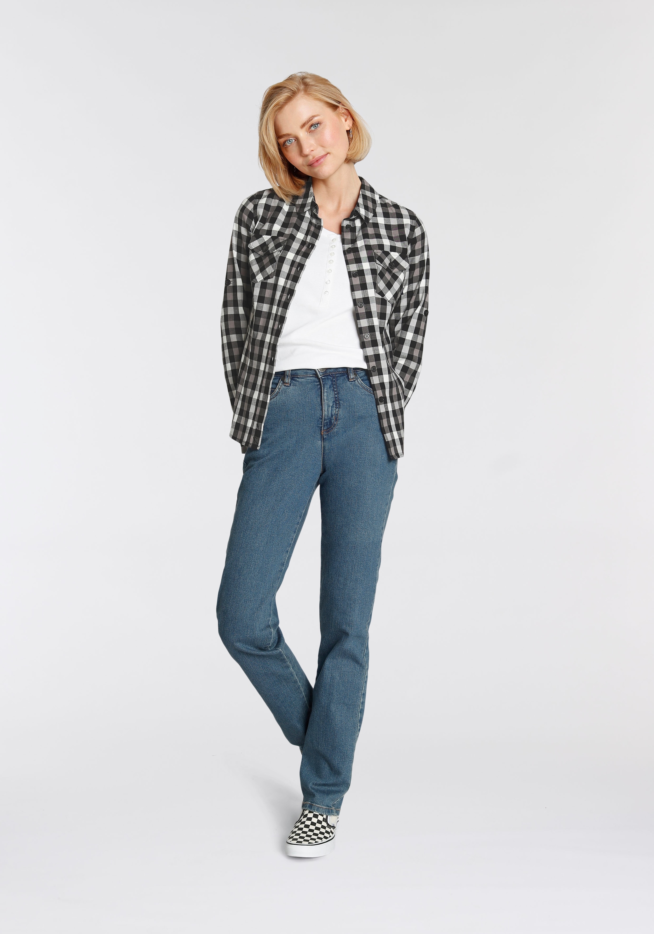 Arizona Gerade Jeans »Comfort-Fit«, High Waist