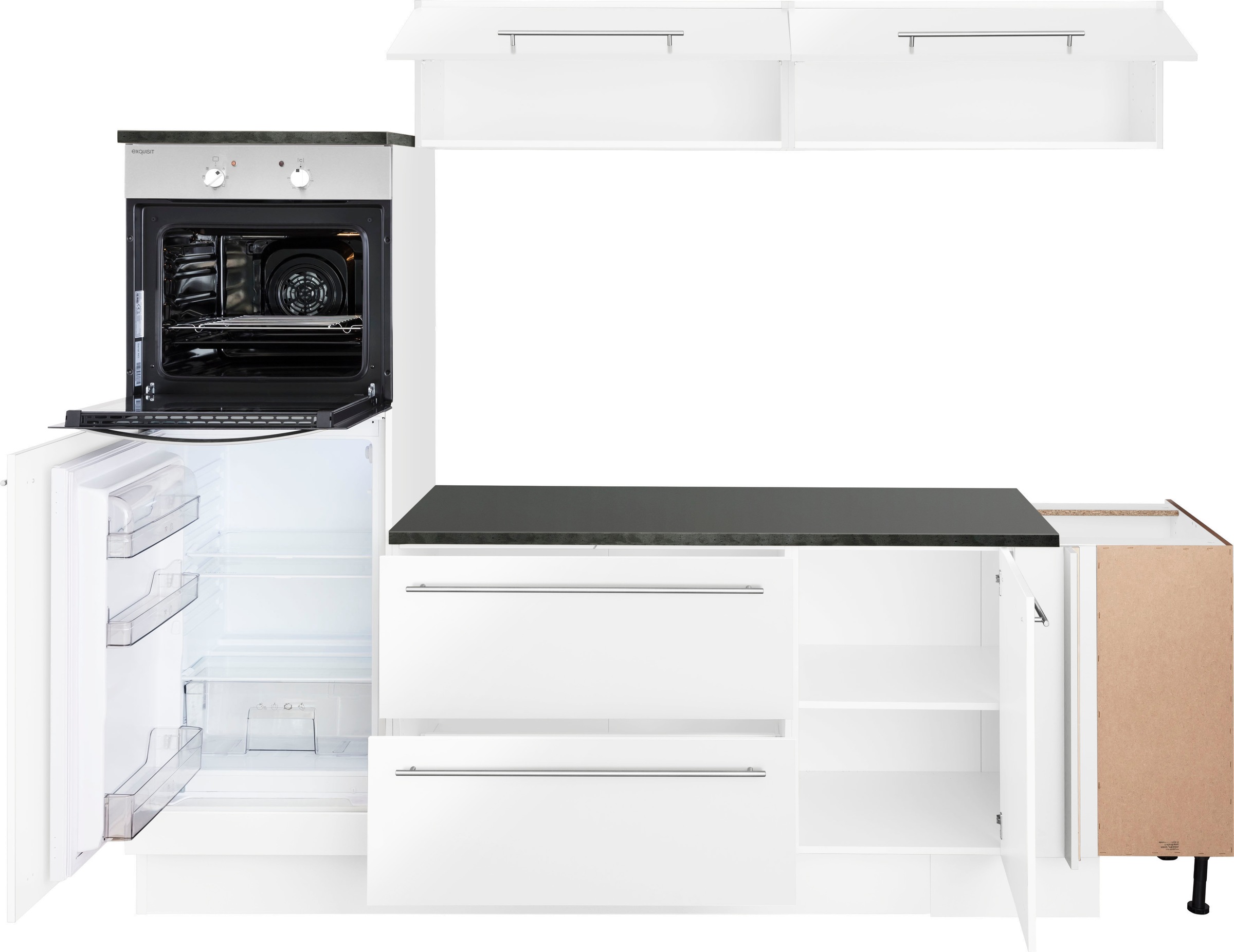 OPTIFIT Winkelküche x Stellbreite 175 »Bern«, mit %Sale im E-Geräten, mit jetzt höhenverstellbaren Füßen 265 cm
