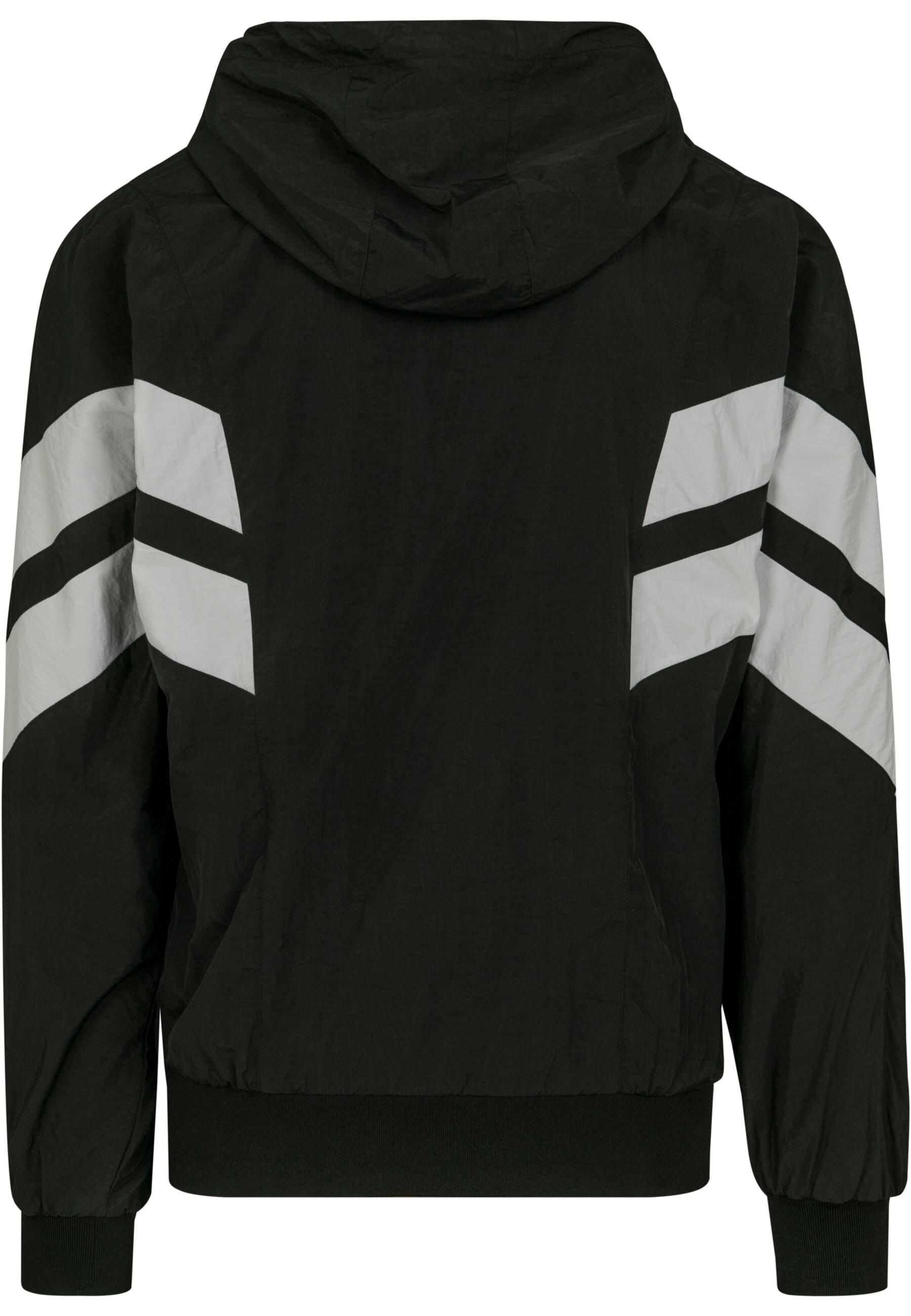 URBAN CLASSICS Allwetterjacke »Urban Classics Herren Crinkle Panel Track Jacket« 1 Stk. tlg. mit Kapuze