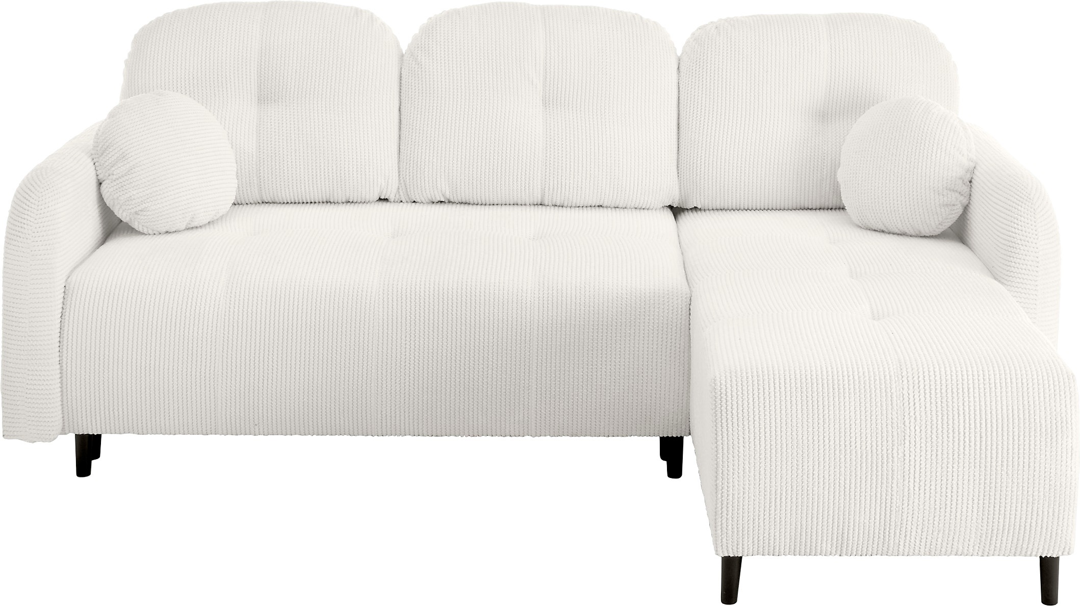 Leonique Ecksofa »BLAISE«, mit Bett-Funktion (Liegefläche 140/200 cm), Zier- und Rückenkissen