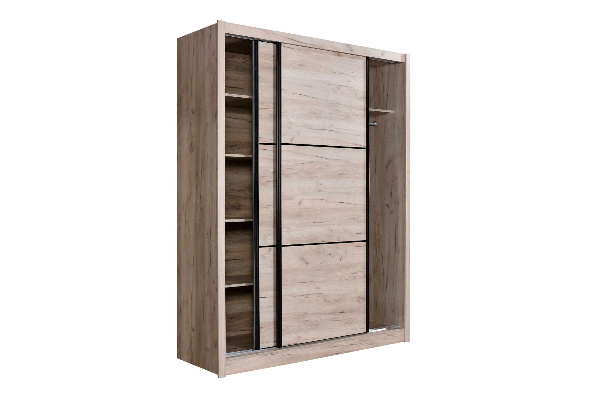 INOSIGN Schwebetürenschrank »Navara Kleiderschrank Wäscheschrank«, in 3 Breiten, mit kompletter Innenausstattung, FSC®-zertifiziert