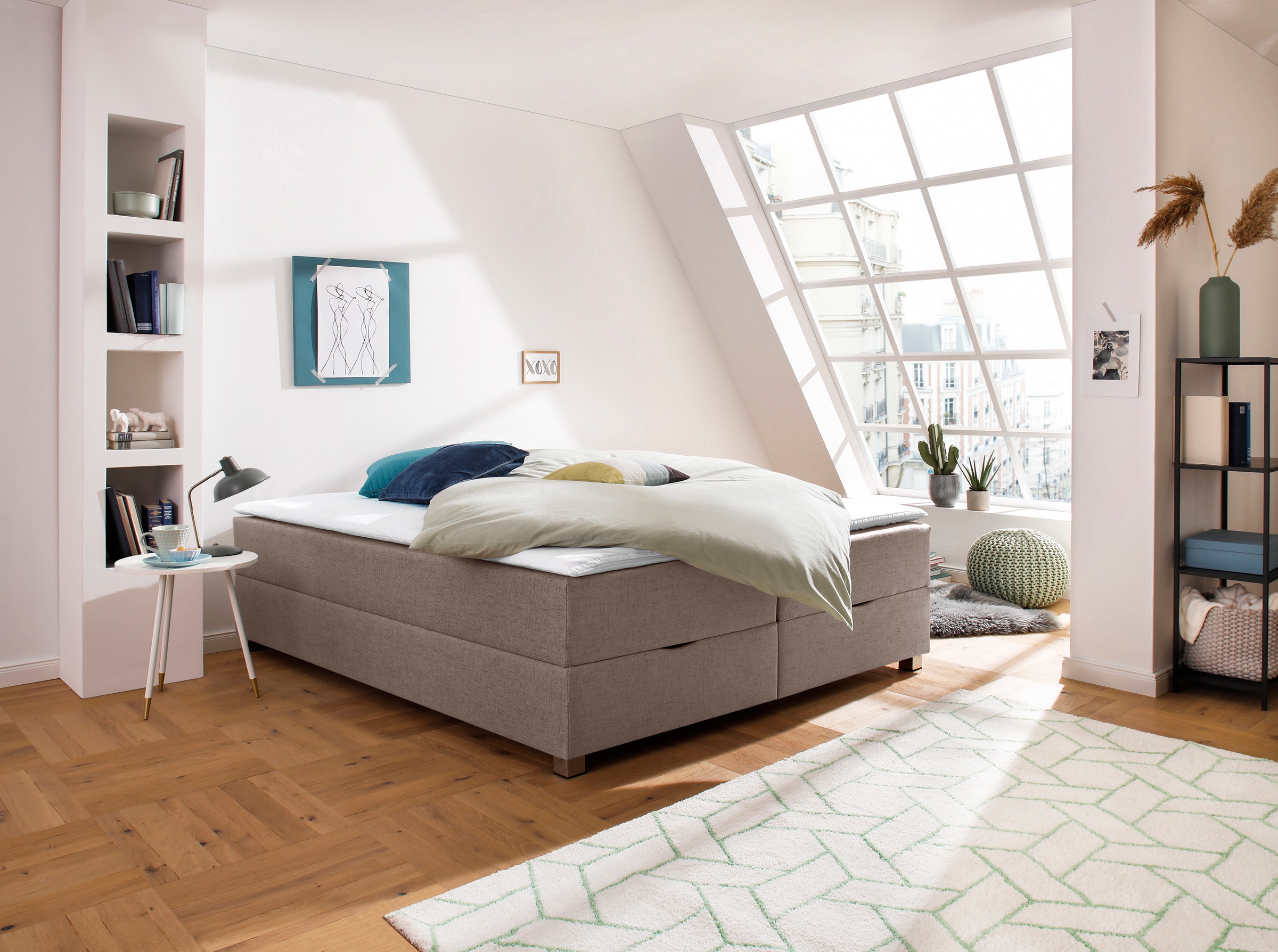INOSIGN Boxbett »Alexis«, ohne Kopfteil - ideal für Räume mit Dachschrägen; in 4 Breiten