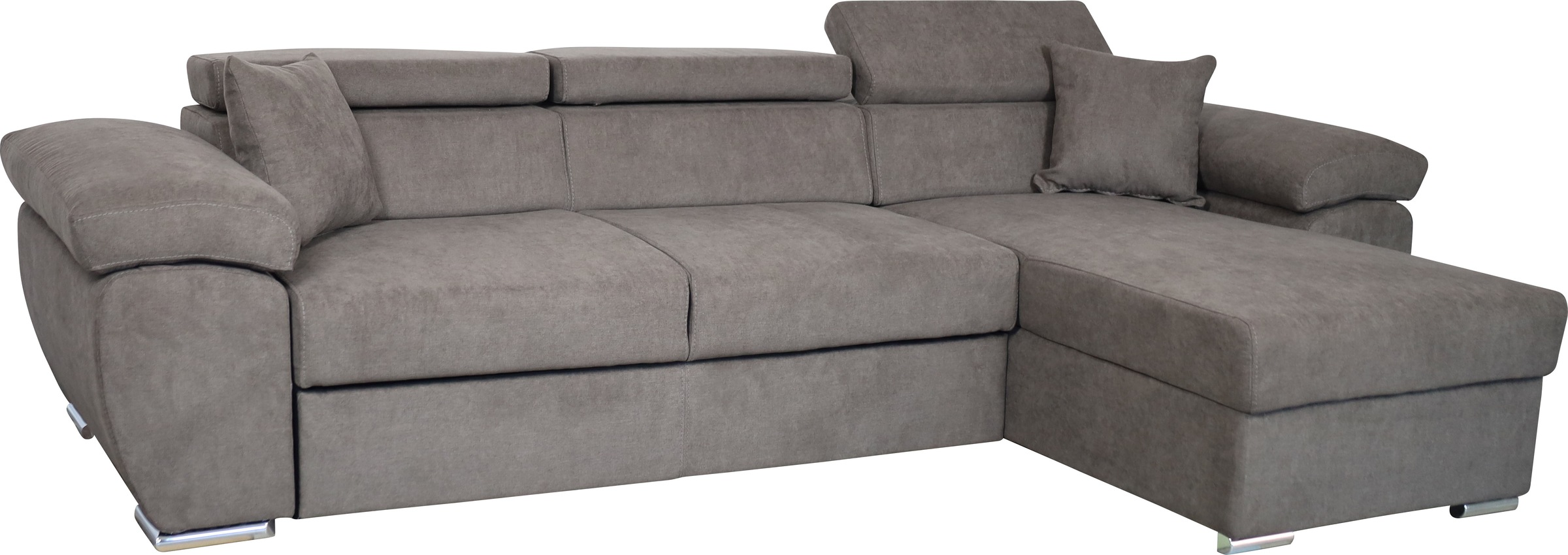 GEPADE Ecksofa »Conny, L-Form«, Schlaffunktion, Bettkasten, Recamiere beidseitig montierbar