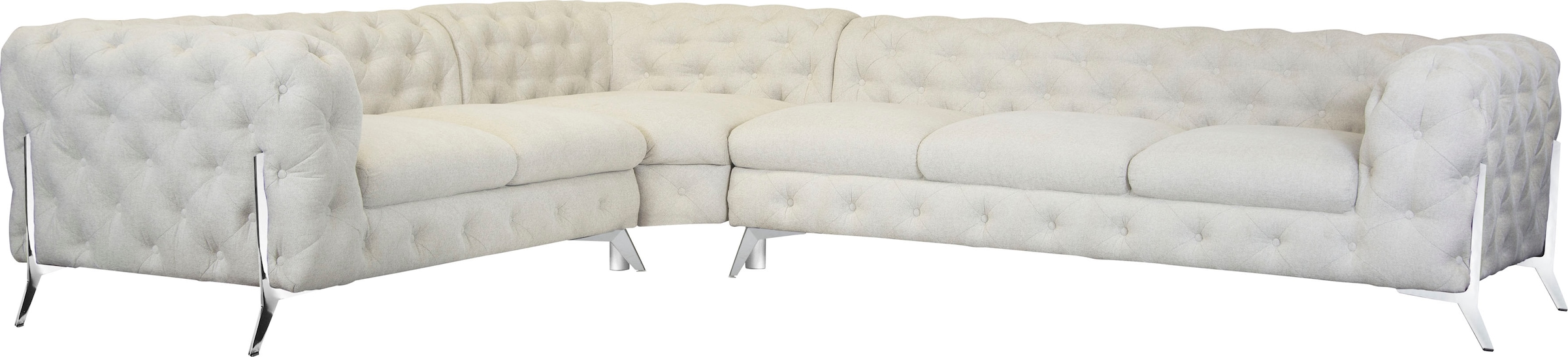 Home affaire Chesterfield-Sofa »Amaury L-Form« großes Ecksofa, Chesterfield günstig online kaufen