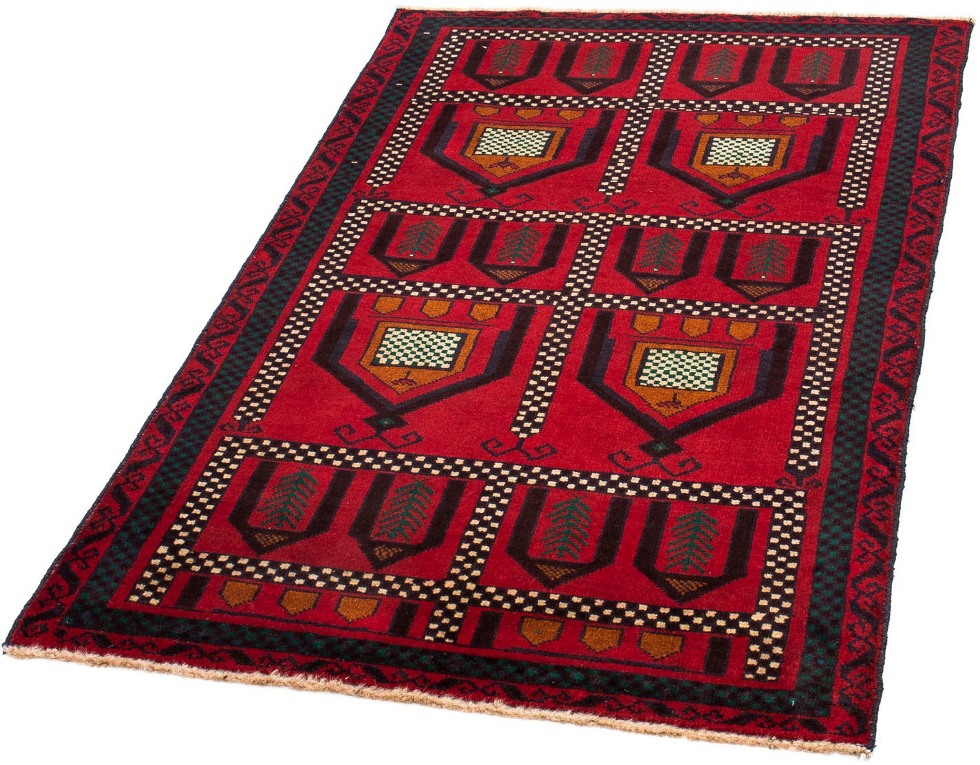 morgenland Orientteppich »Belutsch - 132 x 81 cm - dunkelrot«, rechteckig, günstig online kaufen