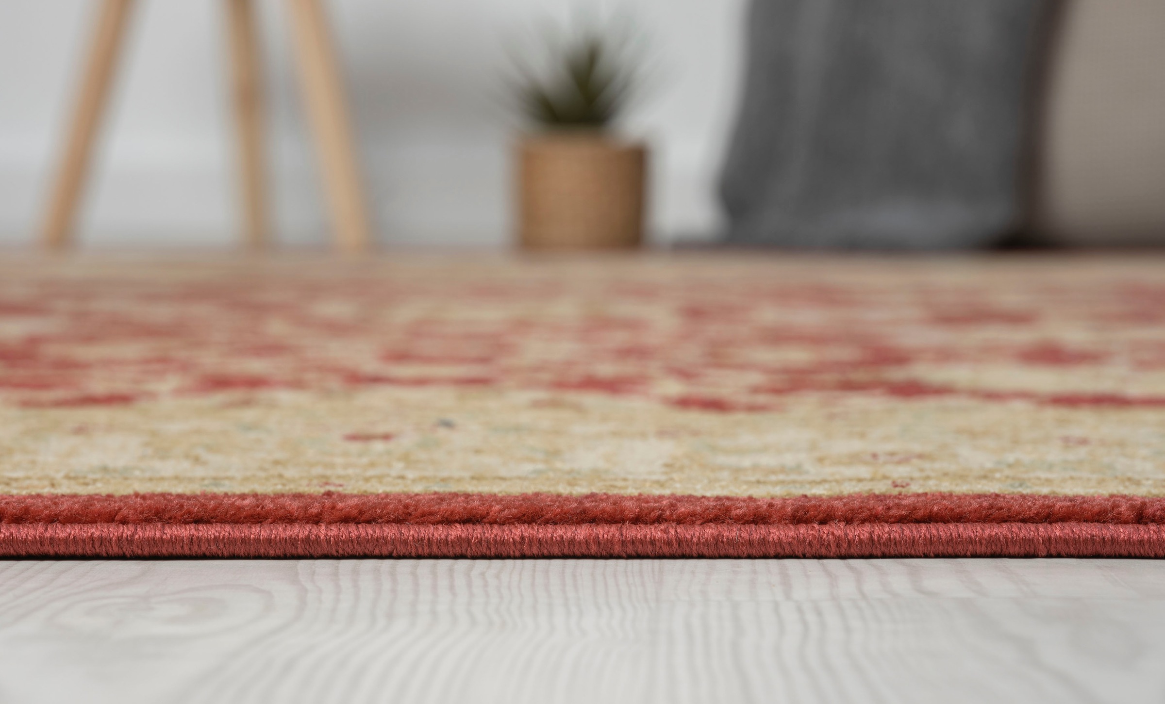 Myflair Möbel & Accessoires Teppich »Maryam 1 Lagerräumung«, rechteckig, 7,5 mm Höhe, Kurzflor, Orient Optik, edler Glanz, mit Fransen, besonders weich