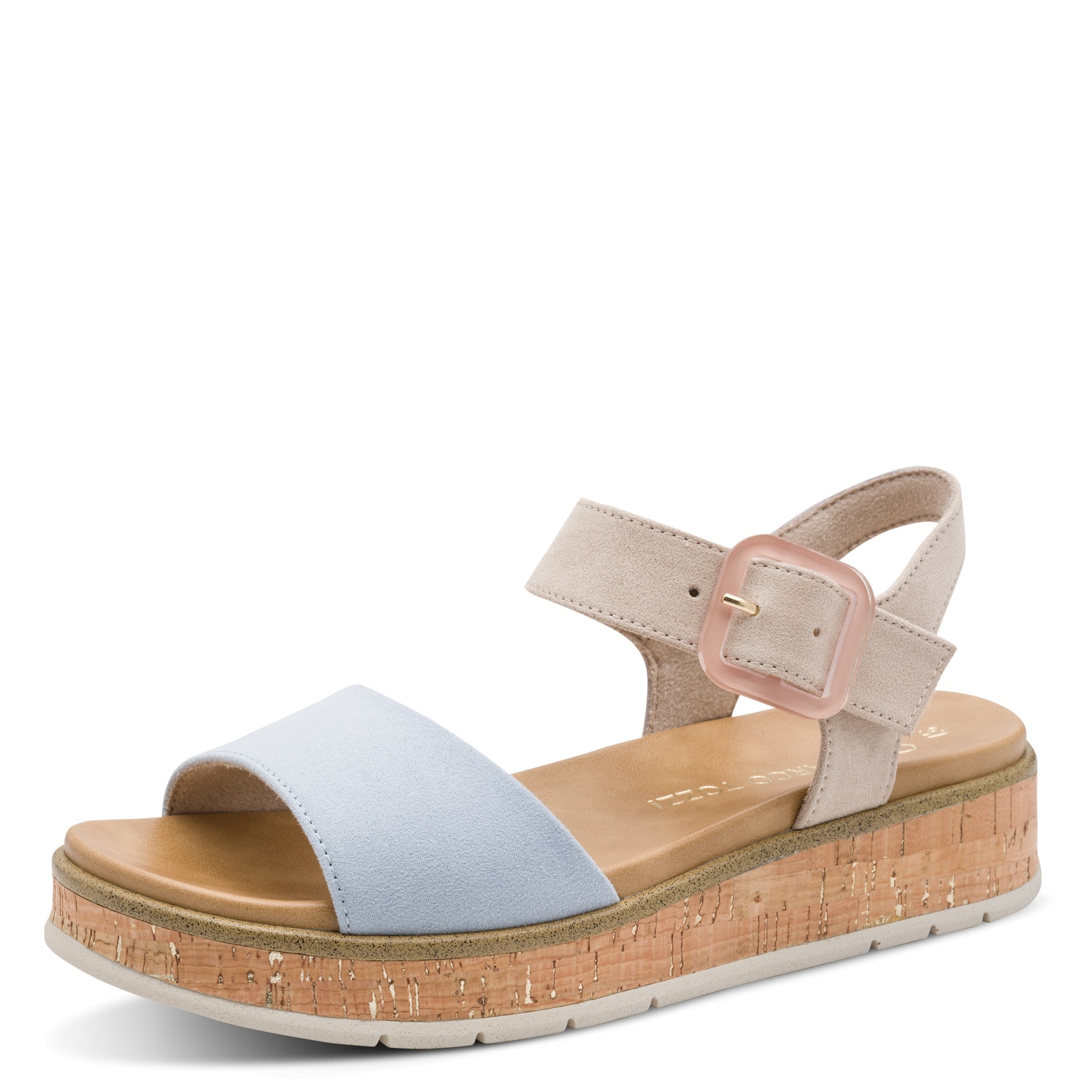 MARCO TOZZI Keilsandalette »GRADI«  Plateau, Sommerschuh, Riemchensandale mit Sohle im Kork-Look