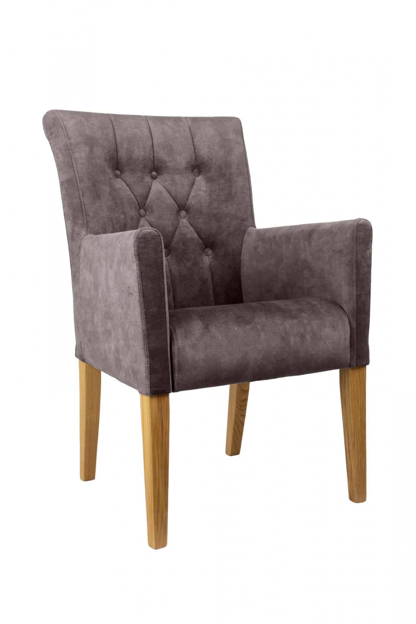 Home affaire Armlehnstuhl »Cortega Esszimmerstuhl mit Knopfheftung« () 1 St günstig online kaufen