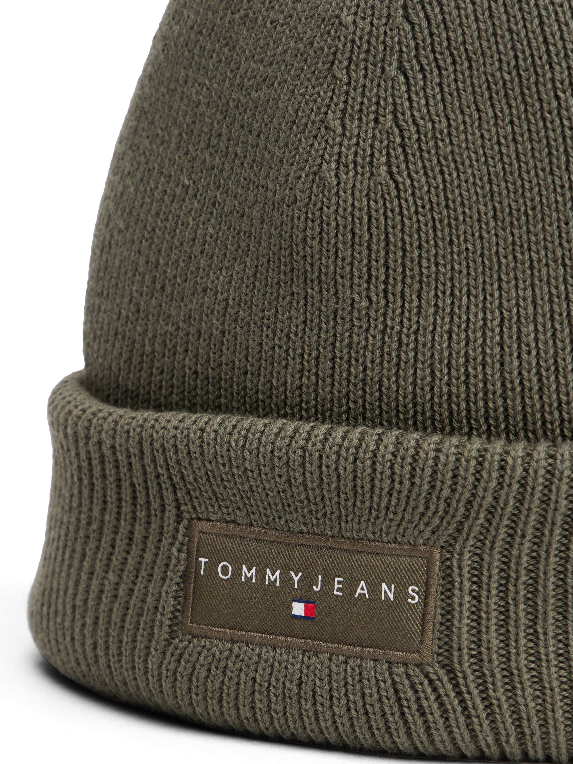 Tommy Jeans Beanie »TJM LINEAR« in Grobstrick, mit Umschlag
