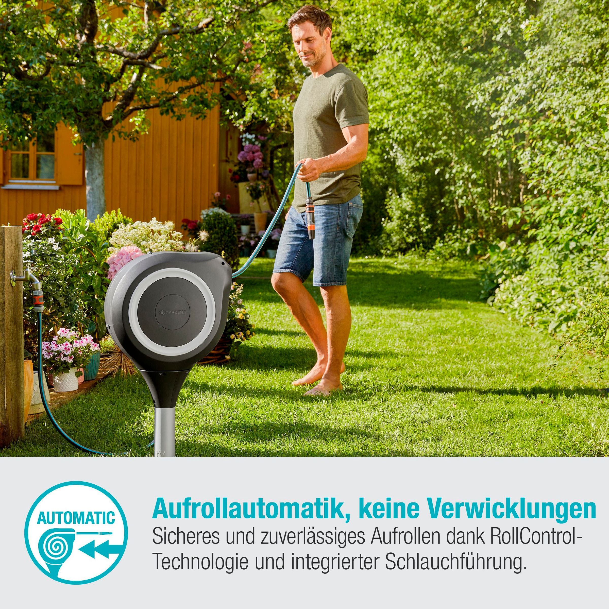 GARDENA Schlauchbox »RollUp M, 18616-20«, (Set), mit 20 Meter Schlauch