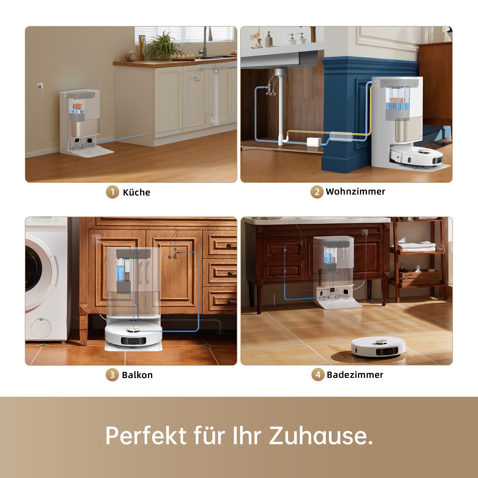 Dreame Staubsaugerrohr »Wasseranschluss-Set SP00477«