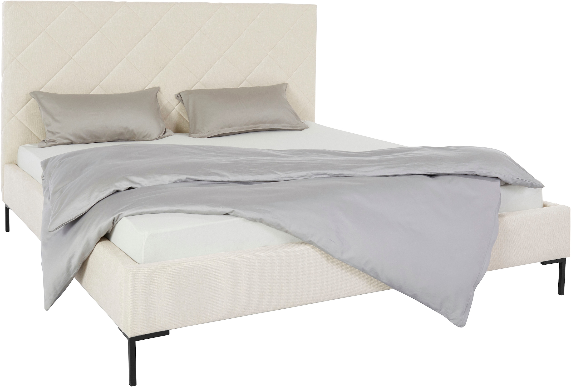 Guido Maria Kretschmer Home&Living Polsterbett »Charlott«, Modernes Polsterbett mit oder ohne Lattenrost
