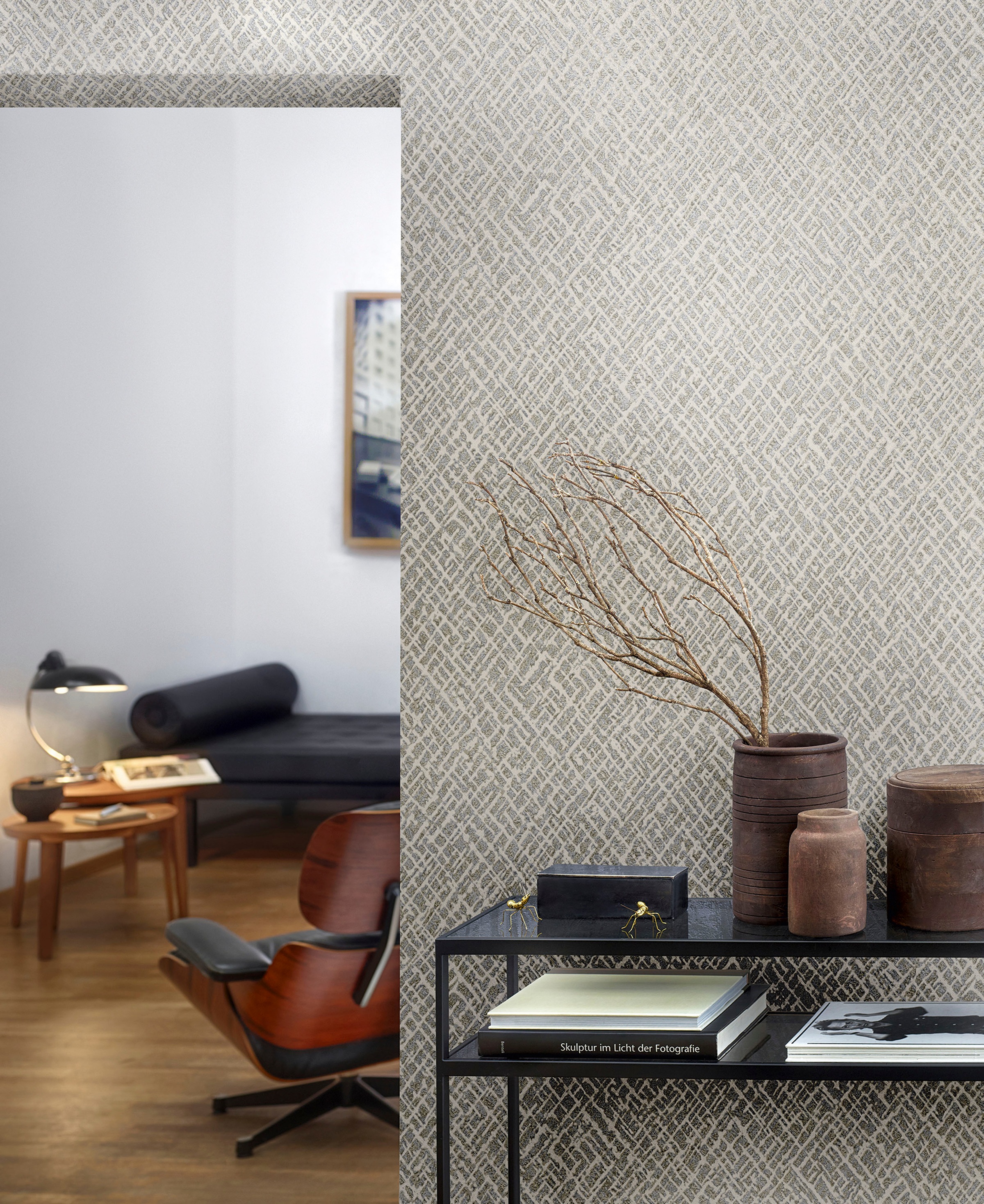 Vliestapete MARBURG "Wildness", silber, B:0,7m L:10,05m