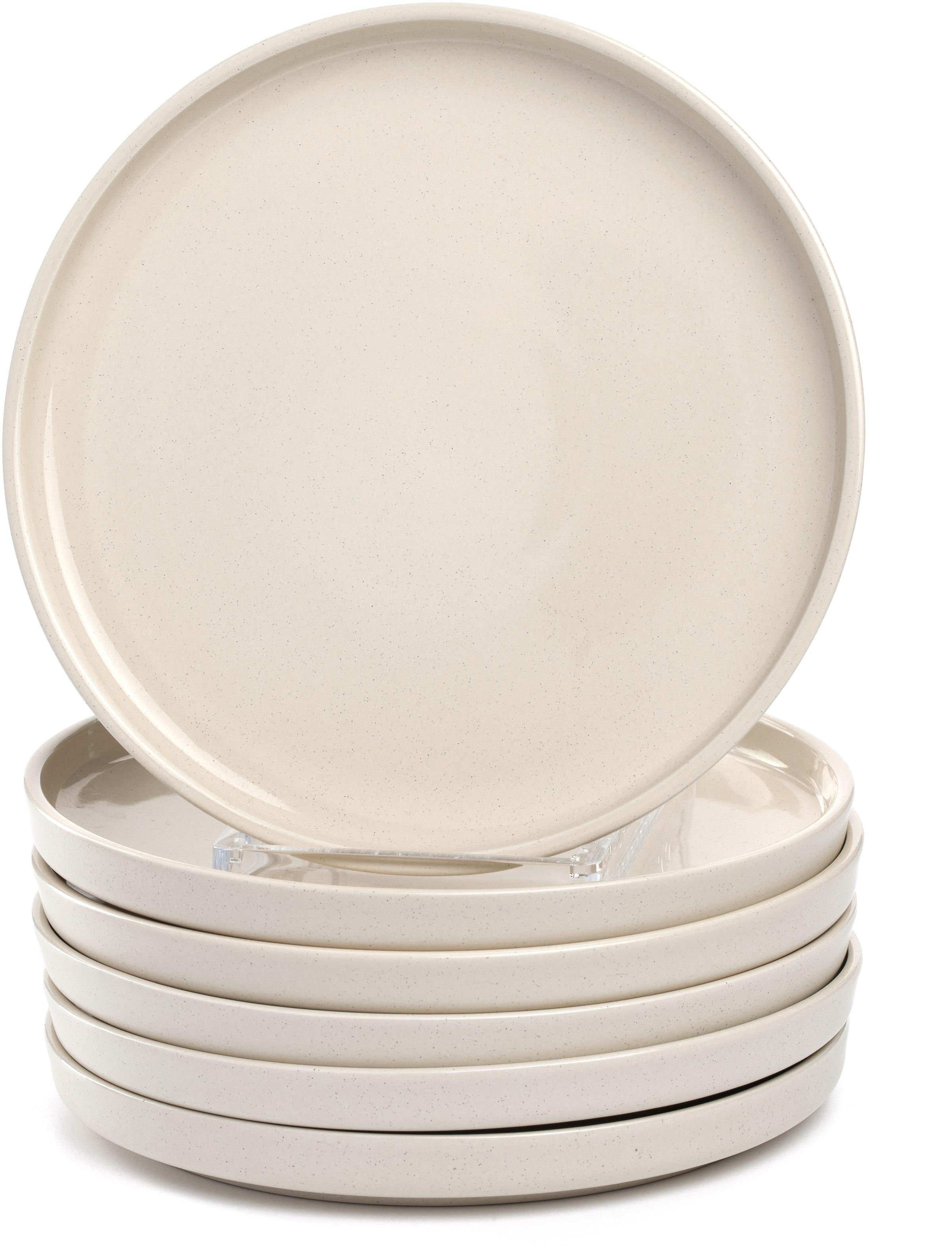 LEONARDO Teller-Set »Speiseteller ROMA, Keramikteller, ca. 22 cm, 6-teilig«, (Set, 6 tlg.), Geschirr-Set, Service, spülmaschinengeeignet