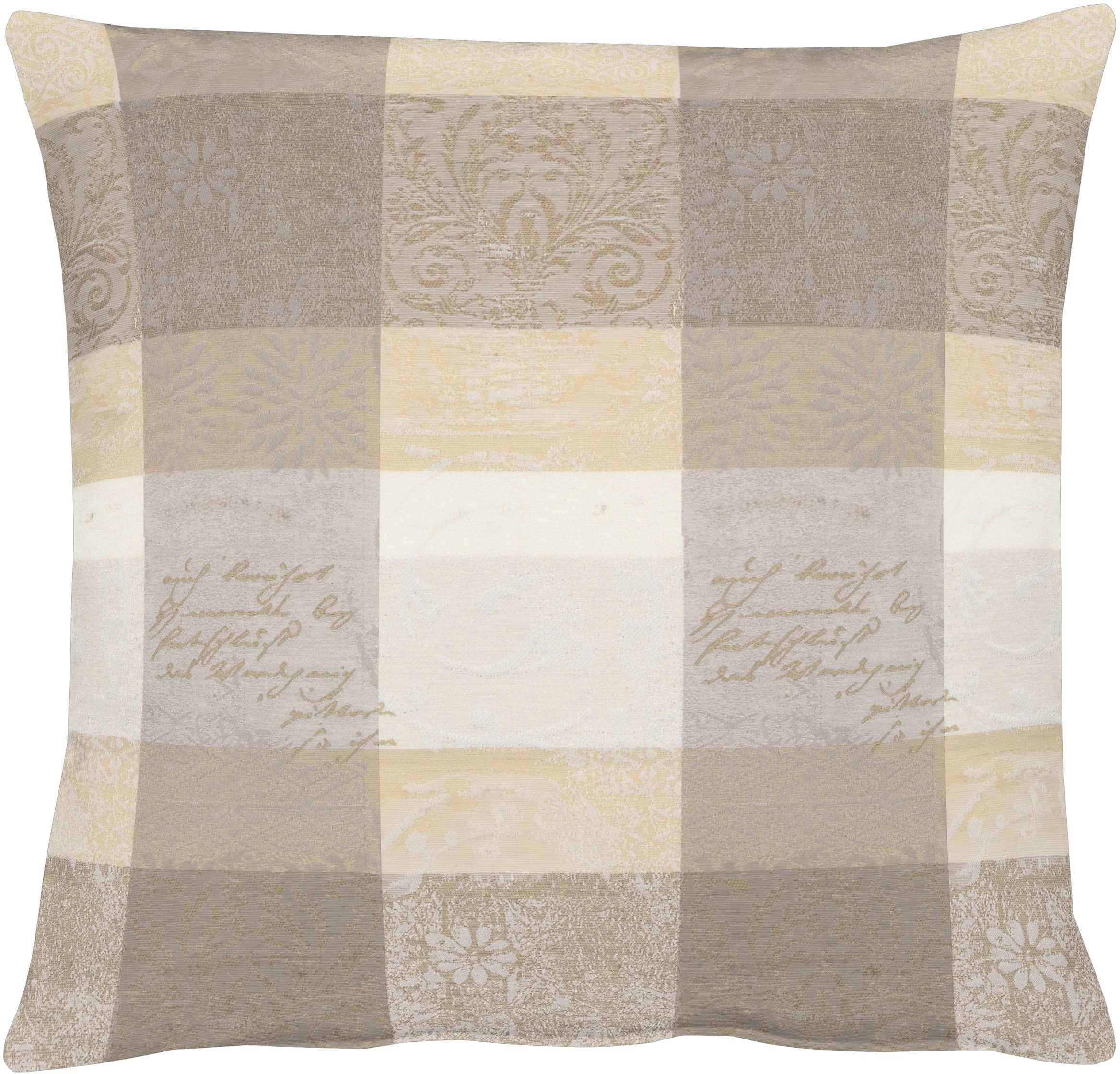 APELT Dekokissen »3042 Zeitlos elegantes Jacquardmotiv«, Kissenhülle mit Fü günstig online kaufen