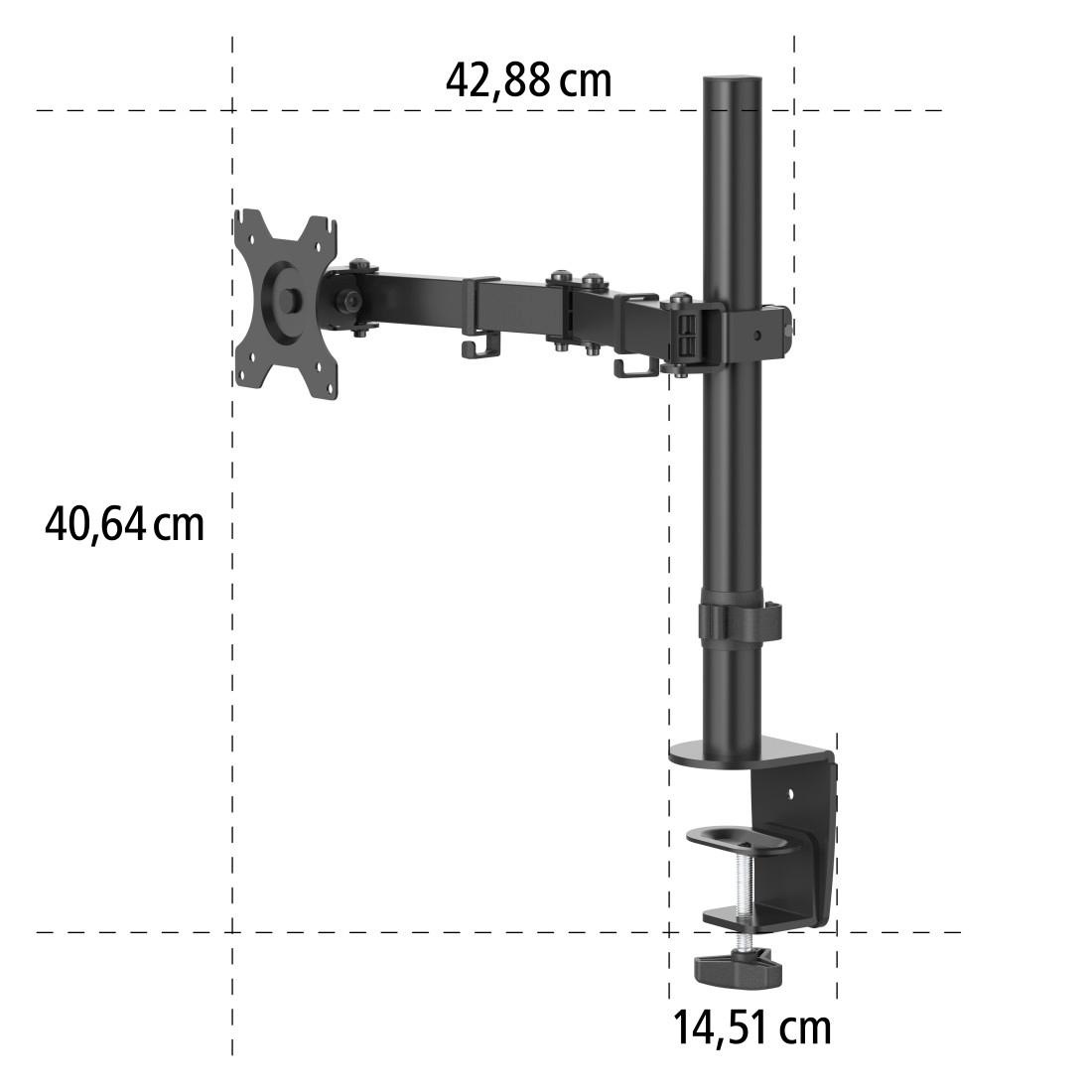 Hama Monitor-Halterung »Bildschirm Halterung, ausziehbar, 13"-32" Monitorarm schwenk-/neigbar«, bis 81 cm Zoll