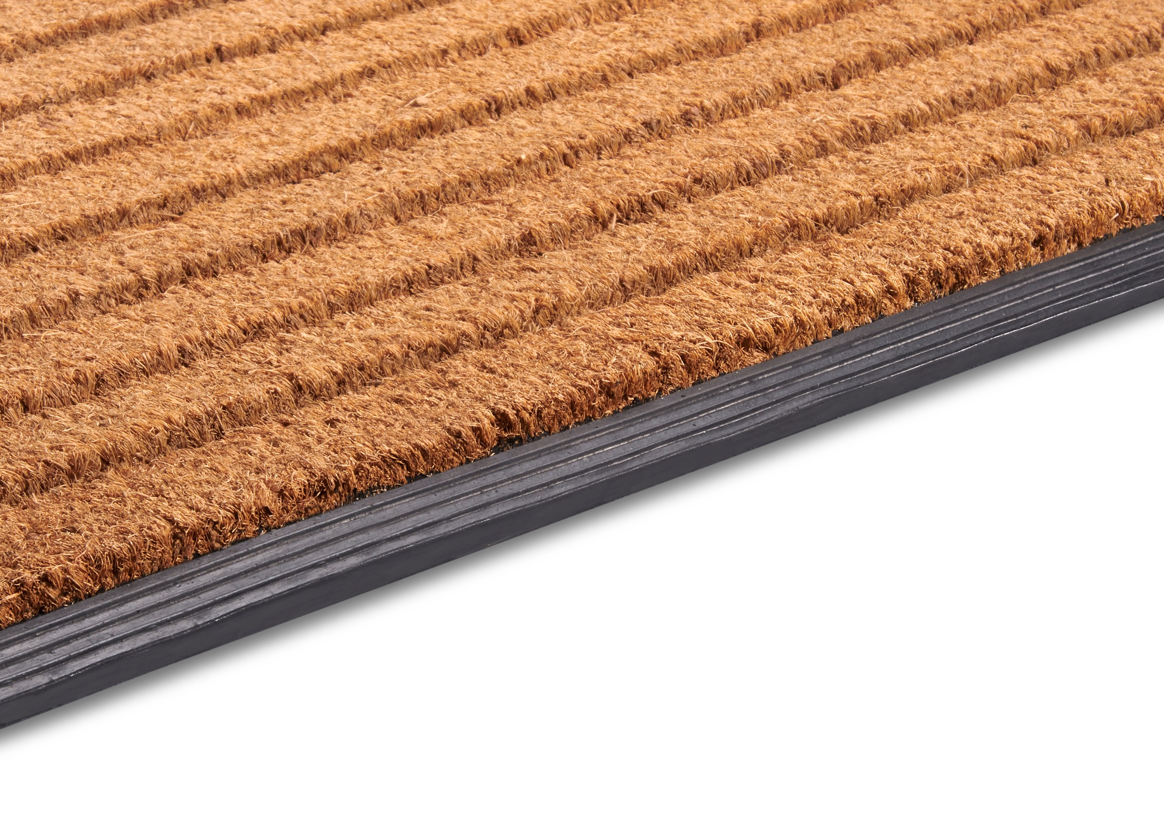 HANSE Home Fußmatte »Mix Mats Gummi Kokos Striped, Türmatte«, rechteckig, 20 mm Höhe, Strapazierfähig, pflegeleicht, robust, wetterfest, UV-beständig