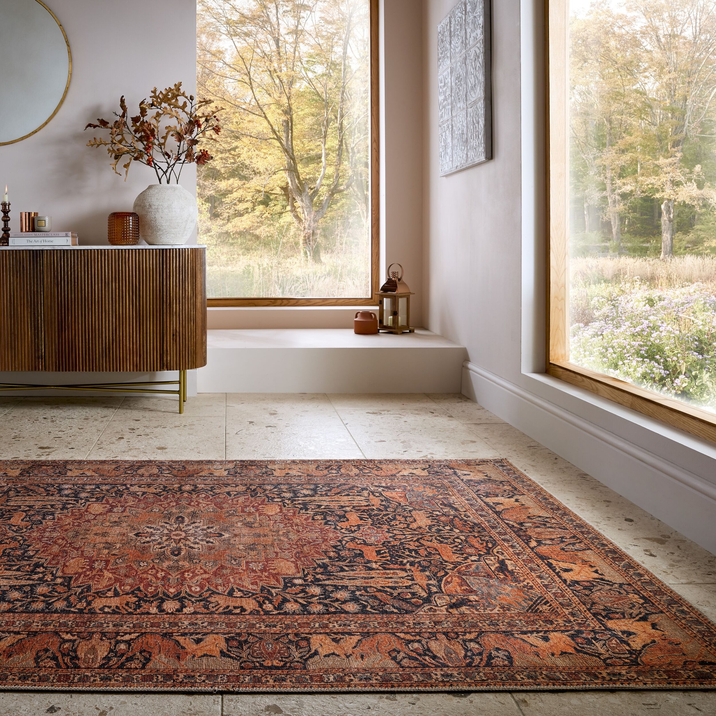 FLAIR RUGS Teppich »Nico«, rechteckig, 4 mm Höhe, Waschbarer Traditioneller günstig online kaufen