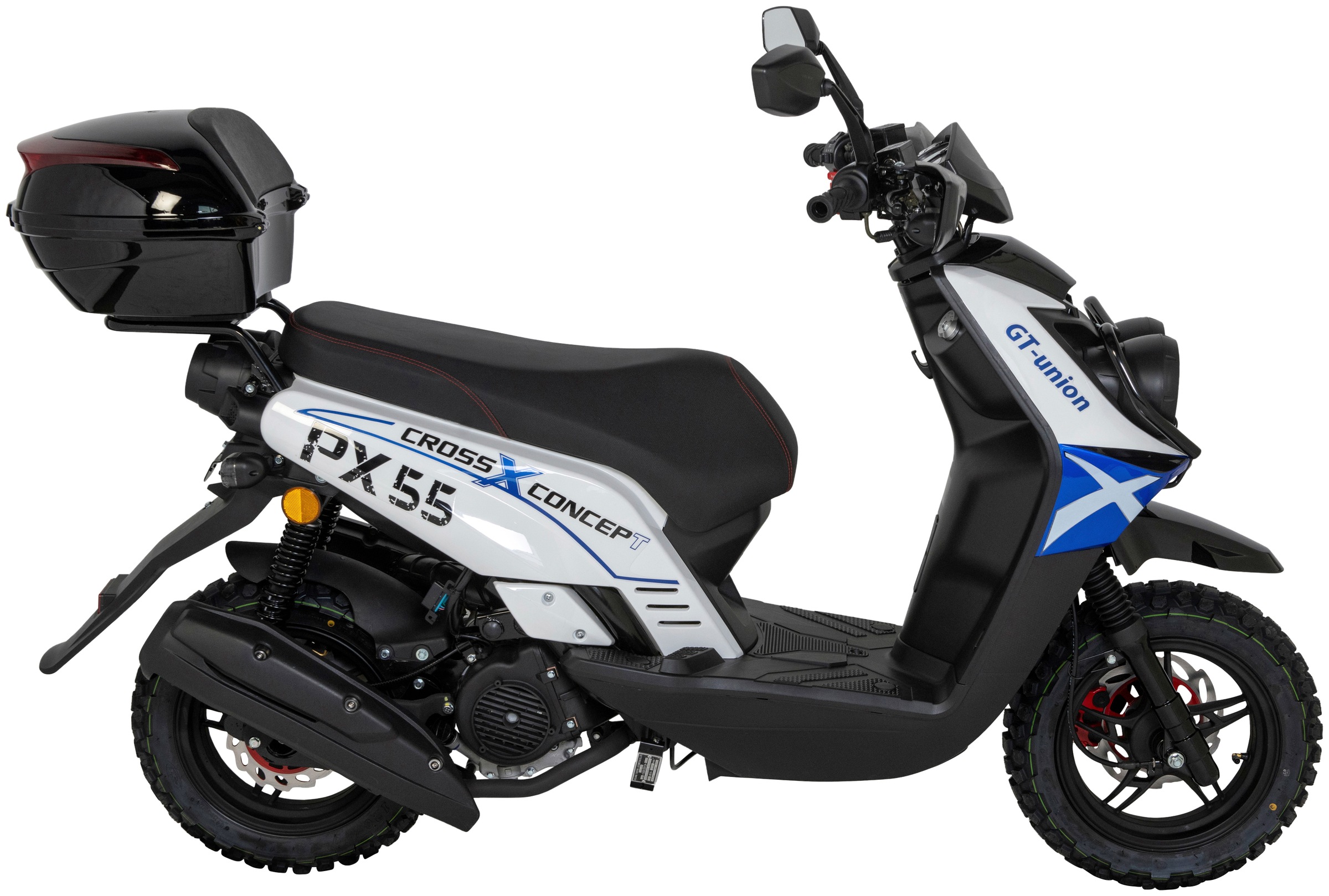 GT UNION Motorroller »PX55 Cross Conzept 45«, 49,6 cm³, 45 km/h, Euro 5, 3 PS, (Set), Luftgekühlter Motor