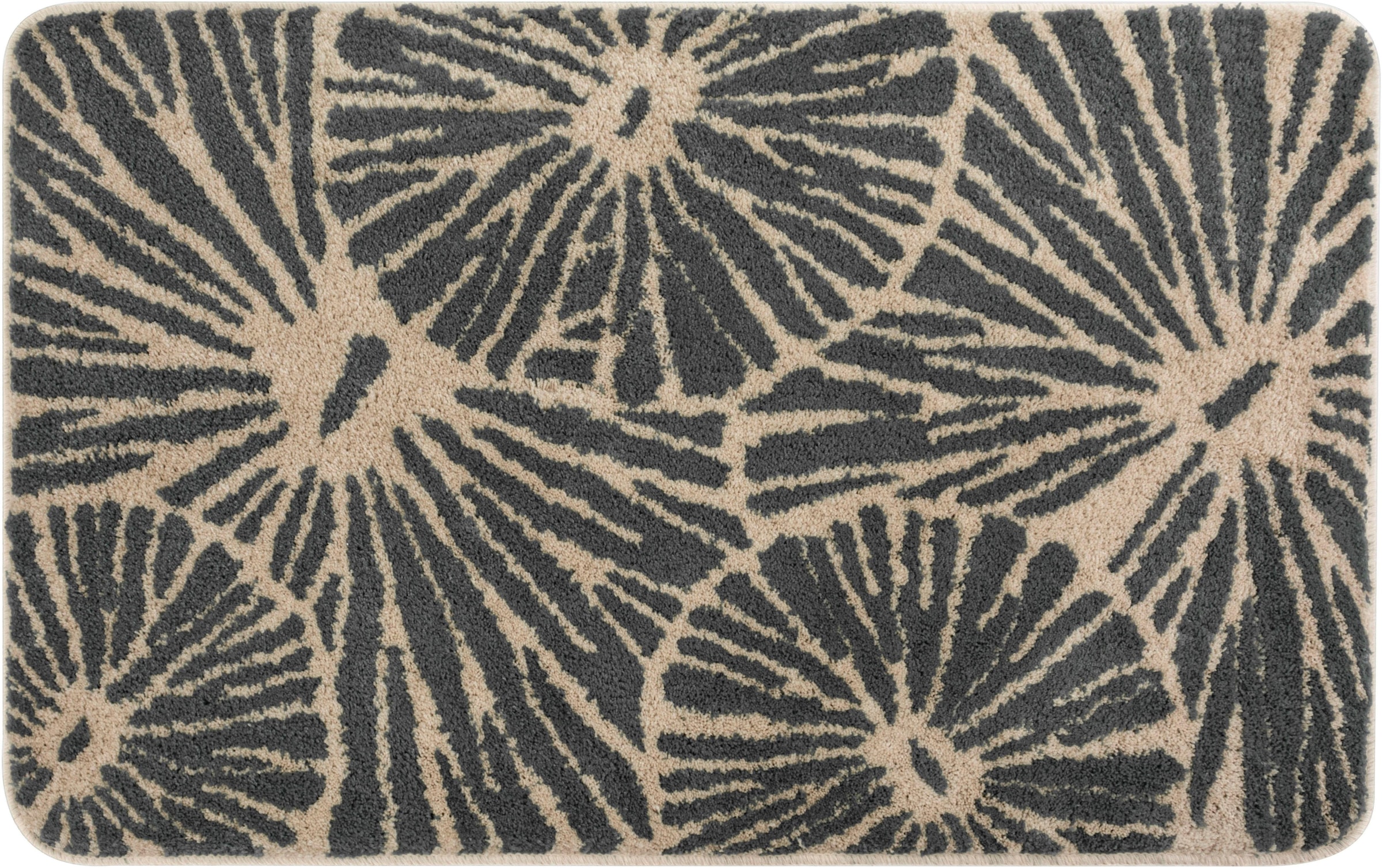 Kleine Wolke Badematte »Lotus«, rutschhemmend beschichtet, fußbodenheizungsgeeignet, Badteppich, modernes Design, waschbar