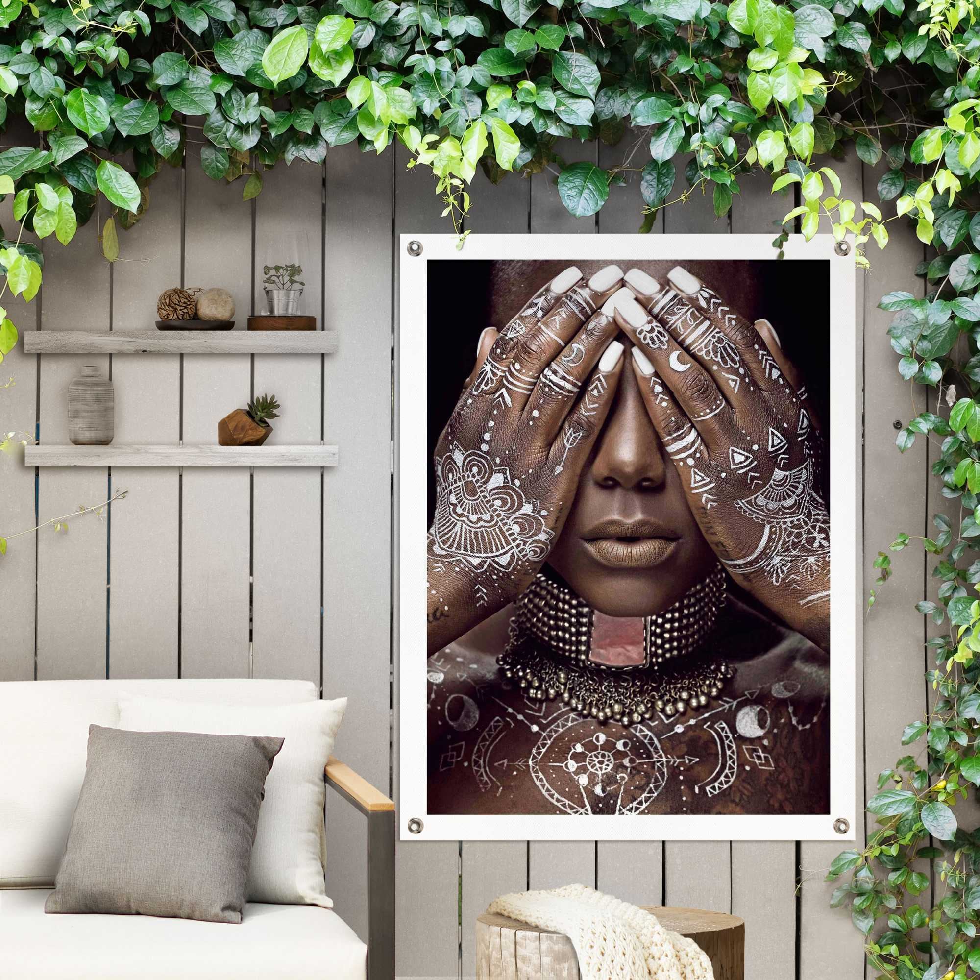 Reinders! Poster »Afrikanische Frau«, Outdoor für Garten oder Balkon