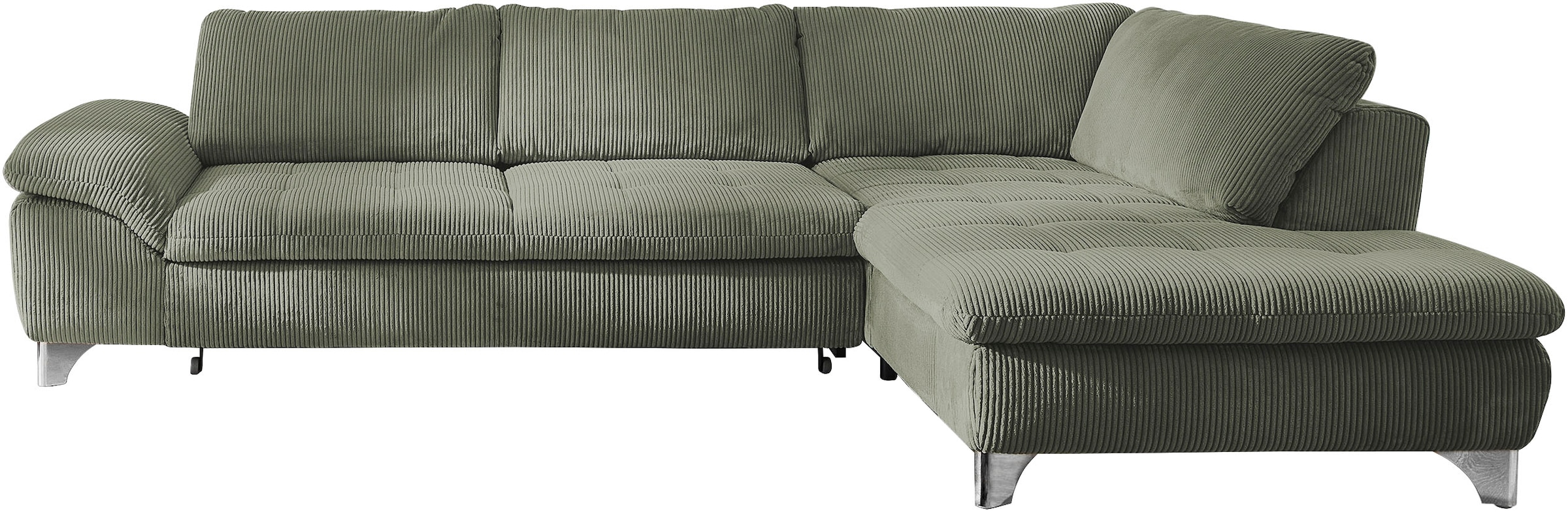 Die PlanBar Ecksofa »MP-IN14007, Breite 306 cm« wahlweise mit Bettfunktion und verstellbaren Kopfstützen