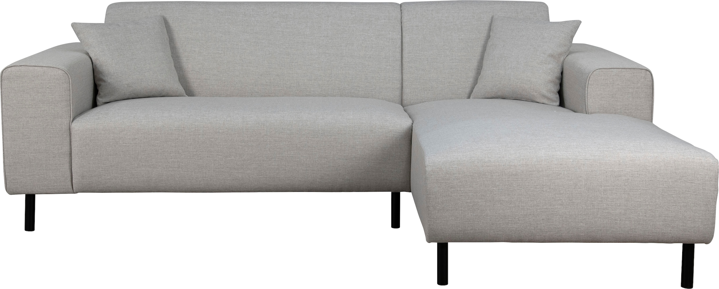 Home affaire Ecksofa »ARROS L-Form mit Wellenunterfederung, Maße B/T/H: 235/163/81 cm« incl. Zierkissen, mit Recamiere rechts/links bestellbar, auch in Cord