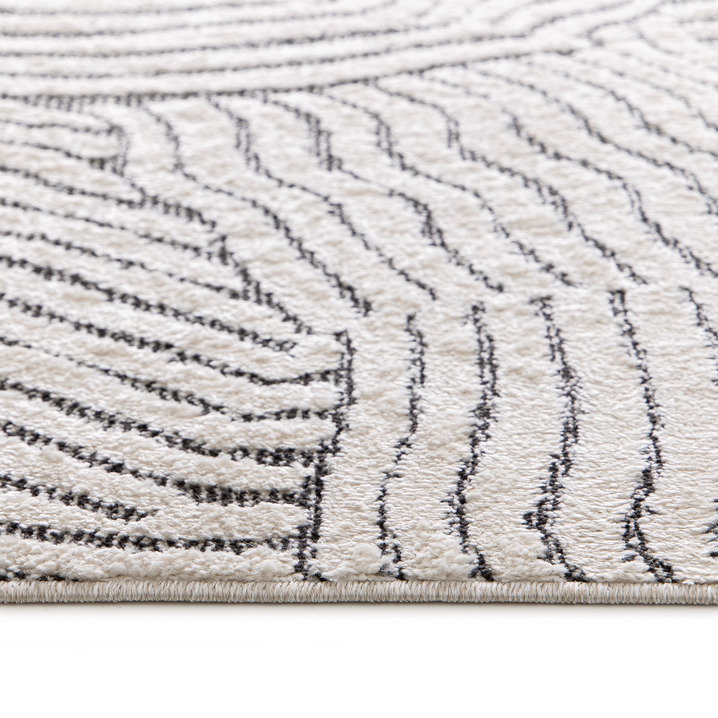 OTTO home Teppich »Segovia, Supersoft, 3D- Design, weiche Haptik, modernes Design« rechteckig 9 mm Höhe Hoch-Tief-Struktur, Wohnzimmer, Esszimmer, Schlafzimmer