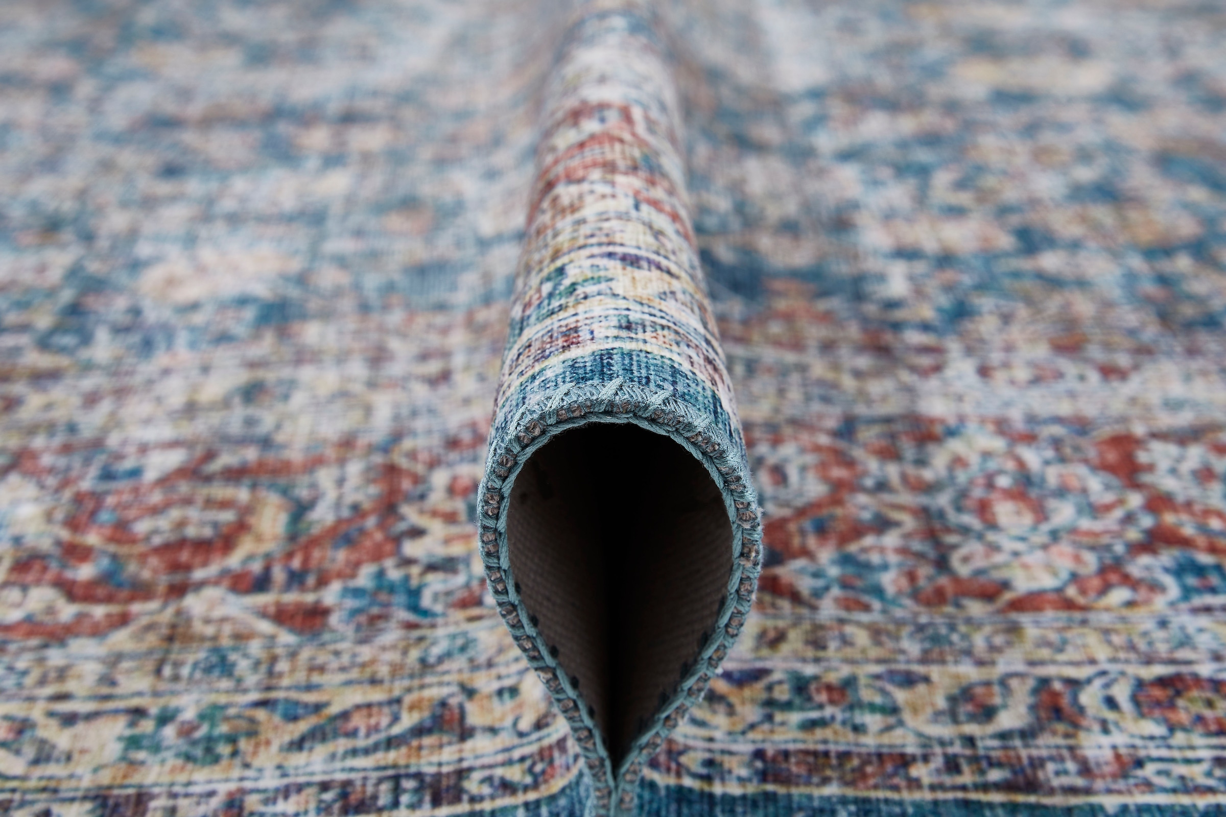 Barbara Becker Teppich »Loft 3«, rechteckig, 7 mm Höhe, Kurzflor, Orient-Optik, Vintage Design, waschbar